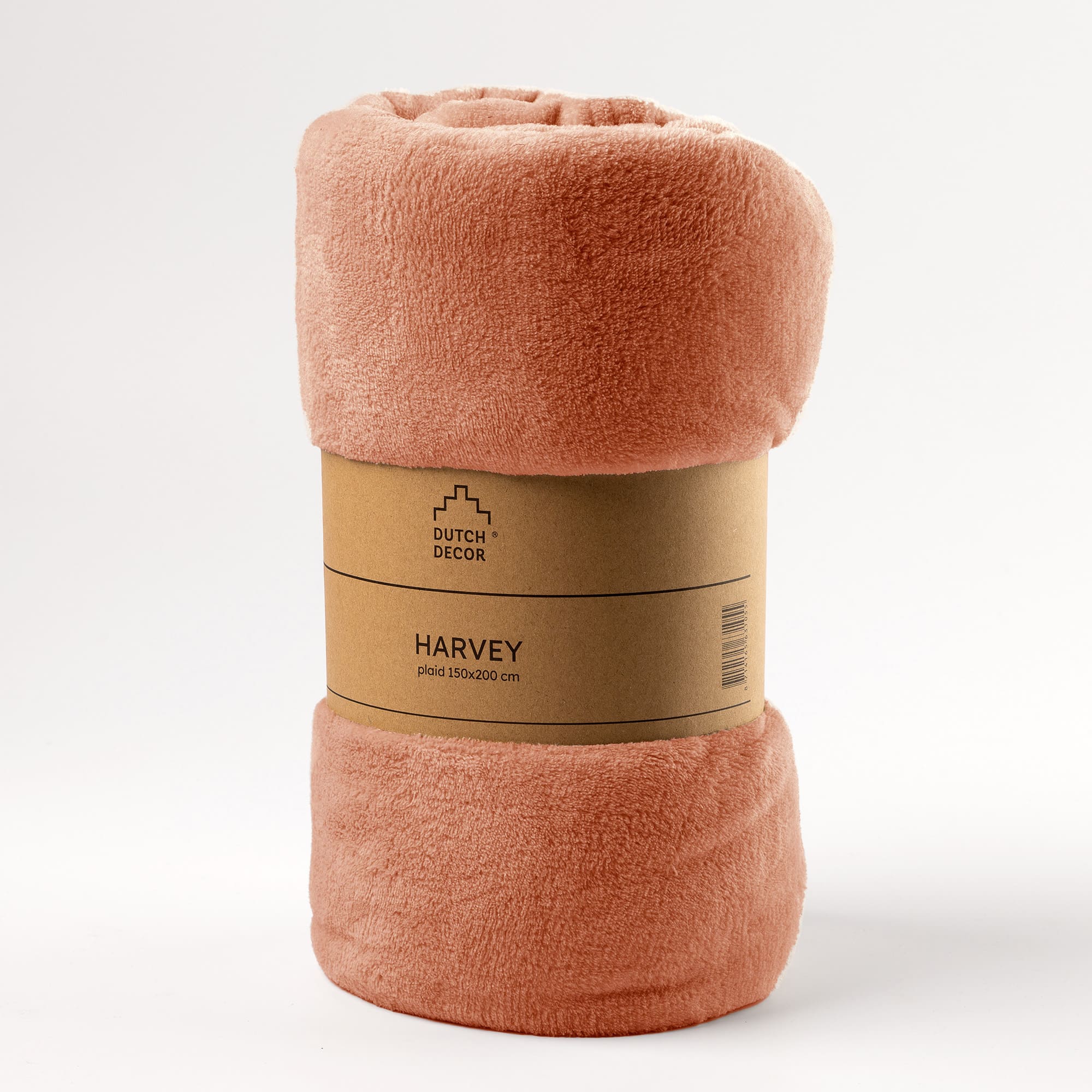 HARVEY - Plaid 150x200 cm Muted Clay - pink