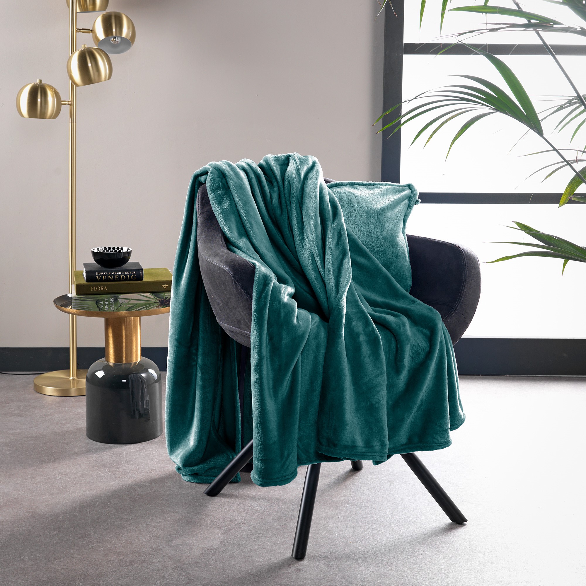 BILLY - Wohndecke Fleece 150x200 cm - Sagebrush Green - grün | Plaid |  DDL0911100440