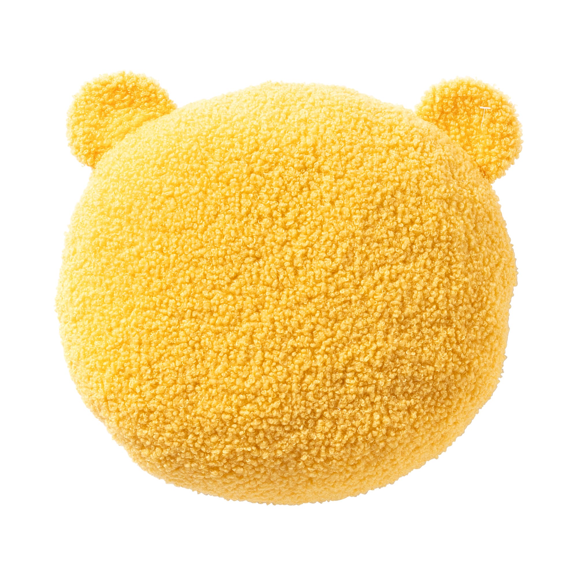 CUSHION SET - 2-piece - Round fun cushions - Ø30 cm - Monkey and tiger - Brown, yellow