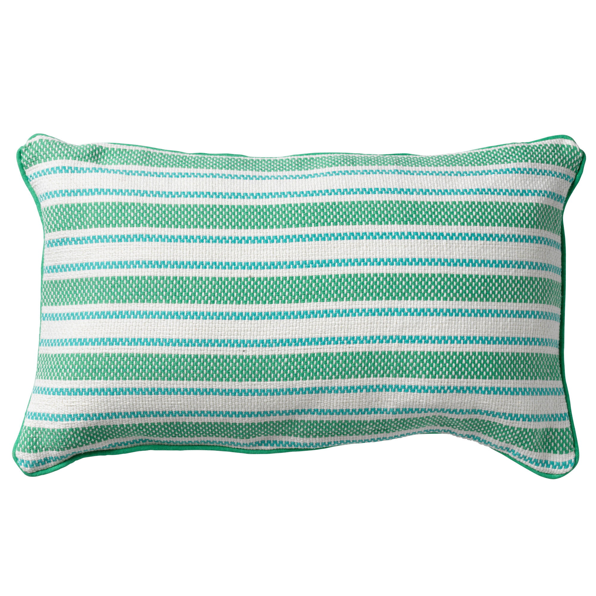 STRIPES - Dekokissen Baumwolle Emerald 30x50 cm