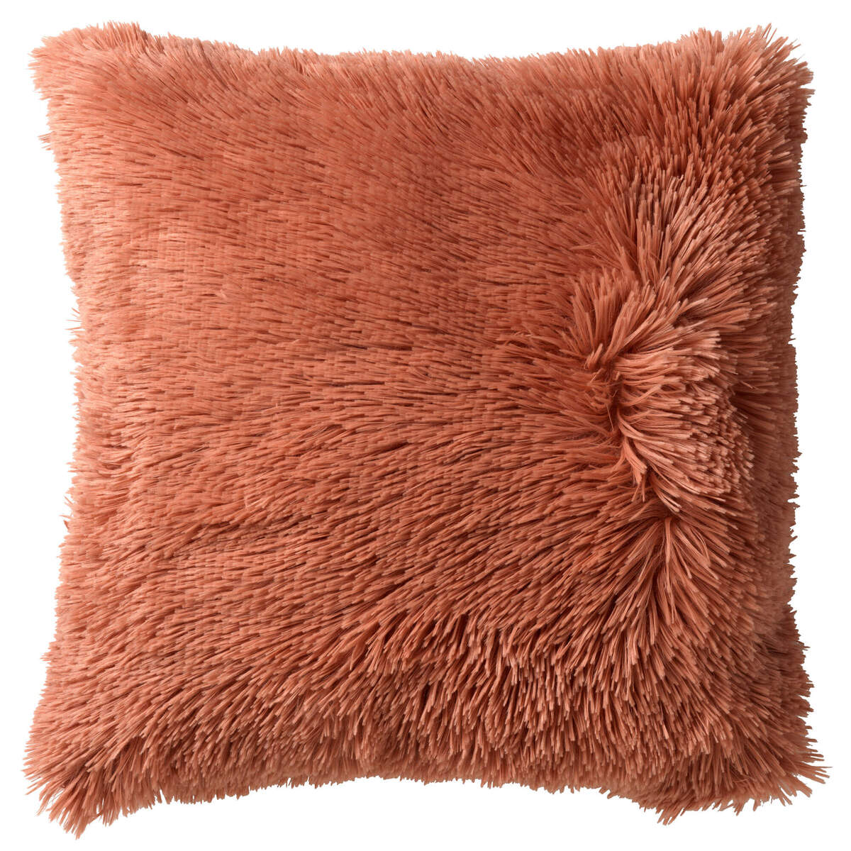 FLUFFY - Coussin décoratif 60x60 cm - ultra doux - coussin XL - Muted Clay - rose