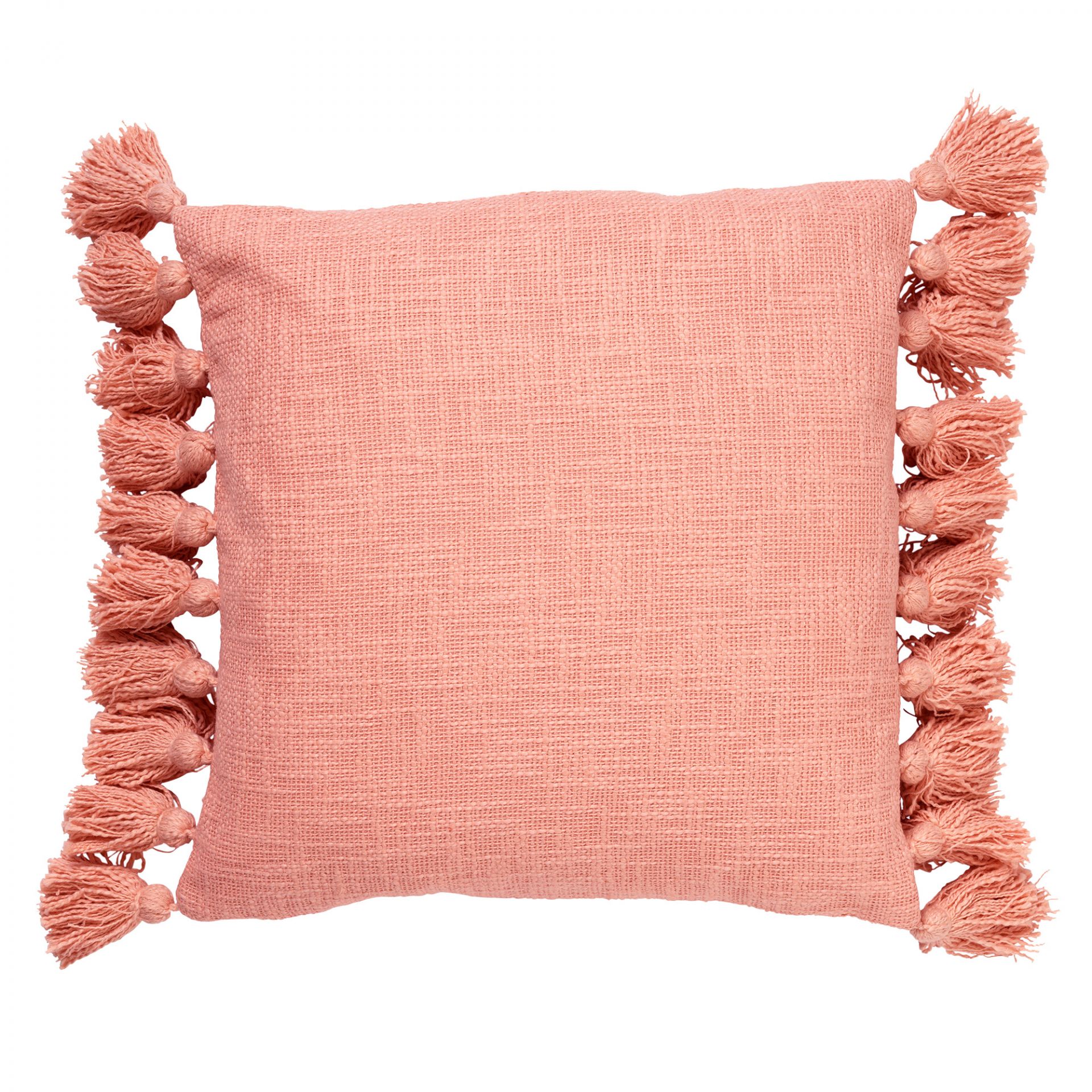 RUBY - Coussin en coton 45x45 cm Muted Clay - rose