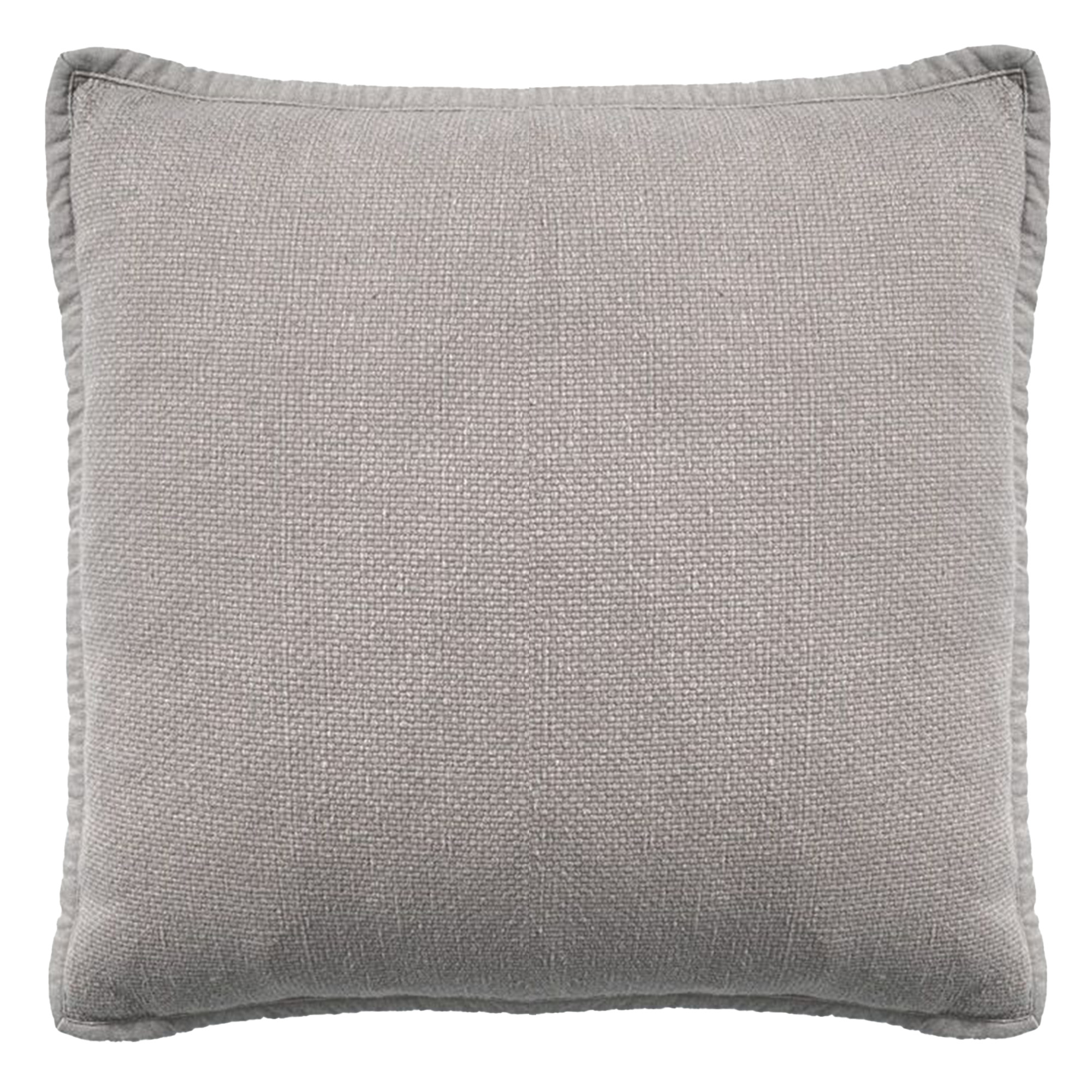 BOWIE - Cushion 45x45 cm - washed cotton - Driftwood - taupe