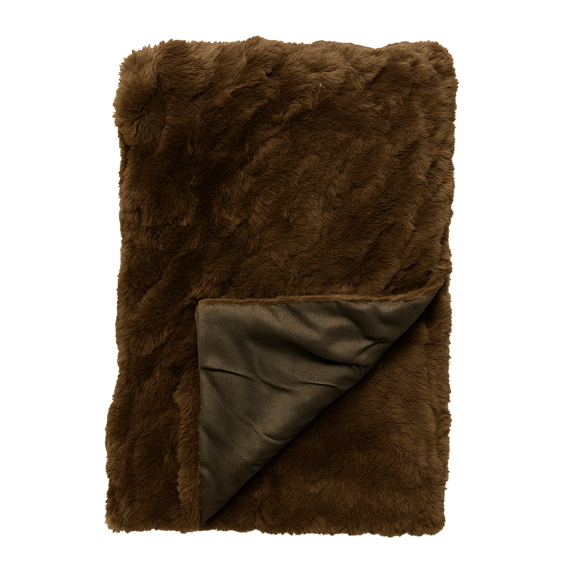 NOVIN - plaid 140x180 cm - Sepia - bruin