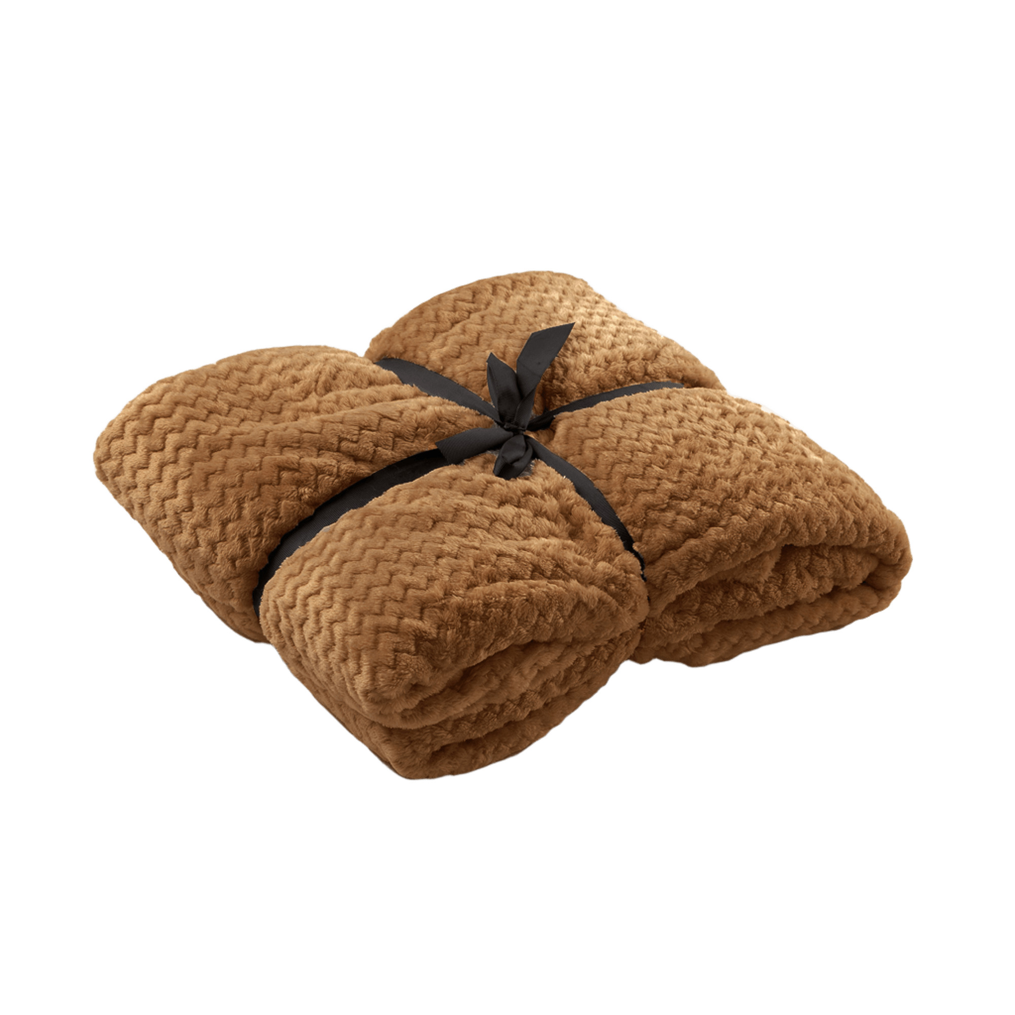 MARA - Plaid Tobacco Brown 150x200 cm