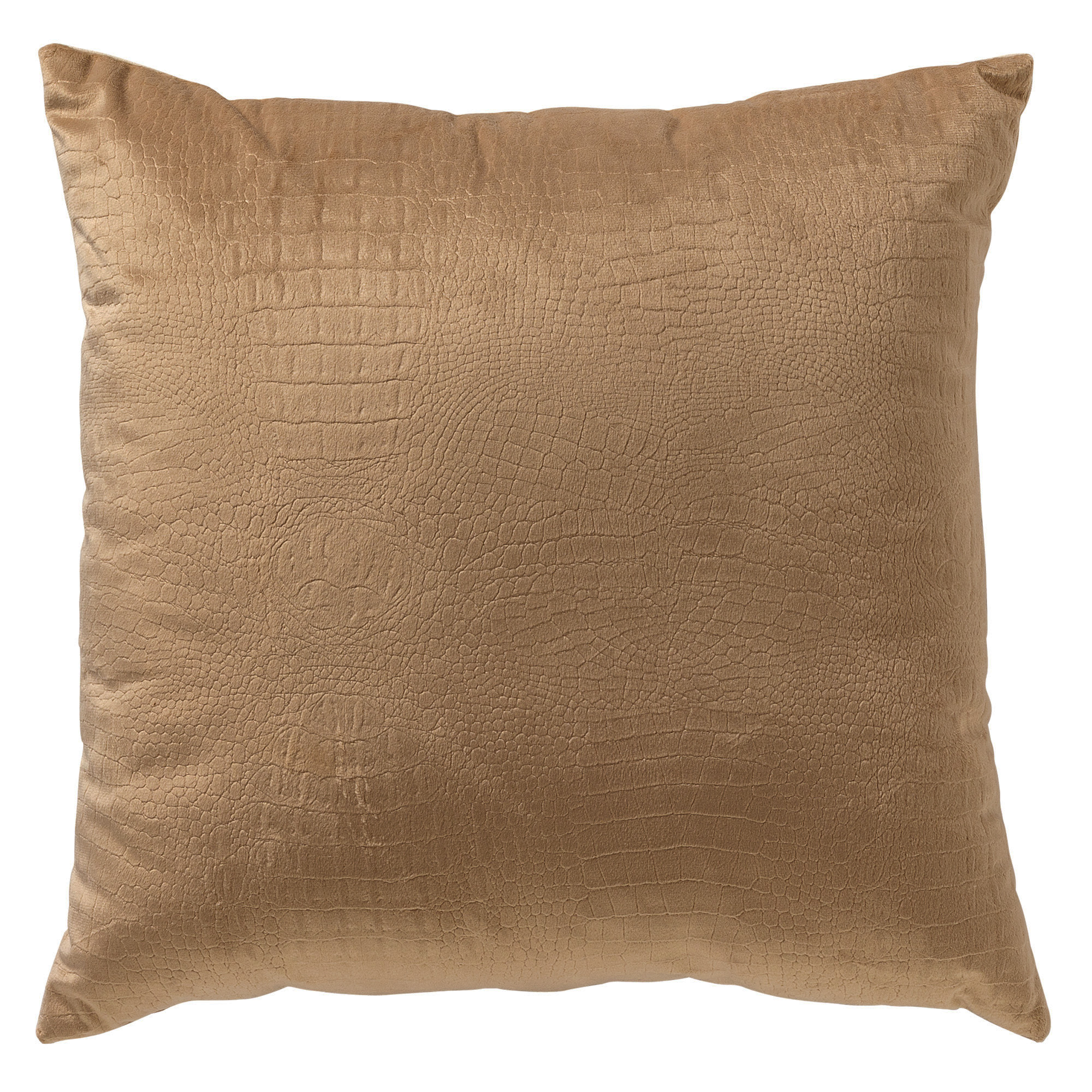 CROCO - Cushion 40x40 cm Tobacco Brown