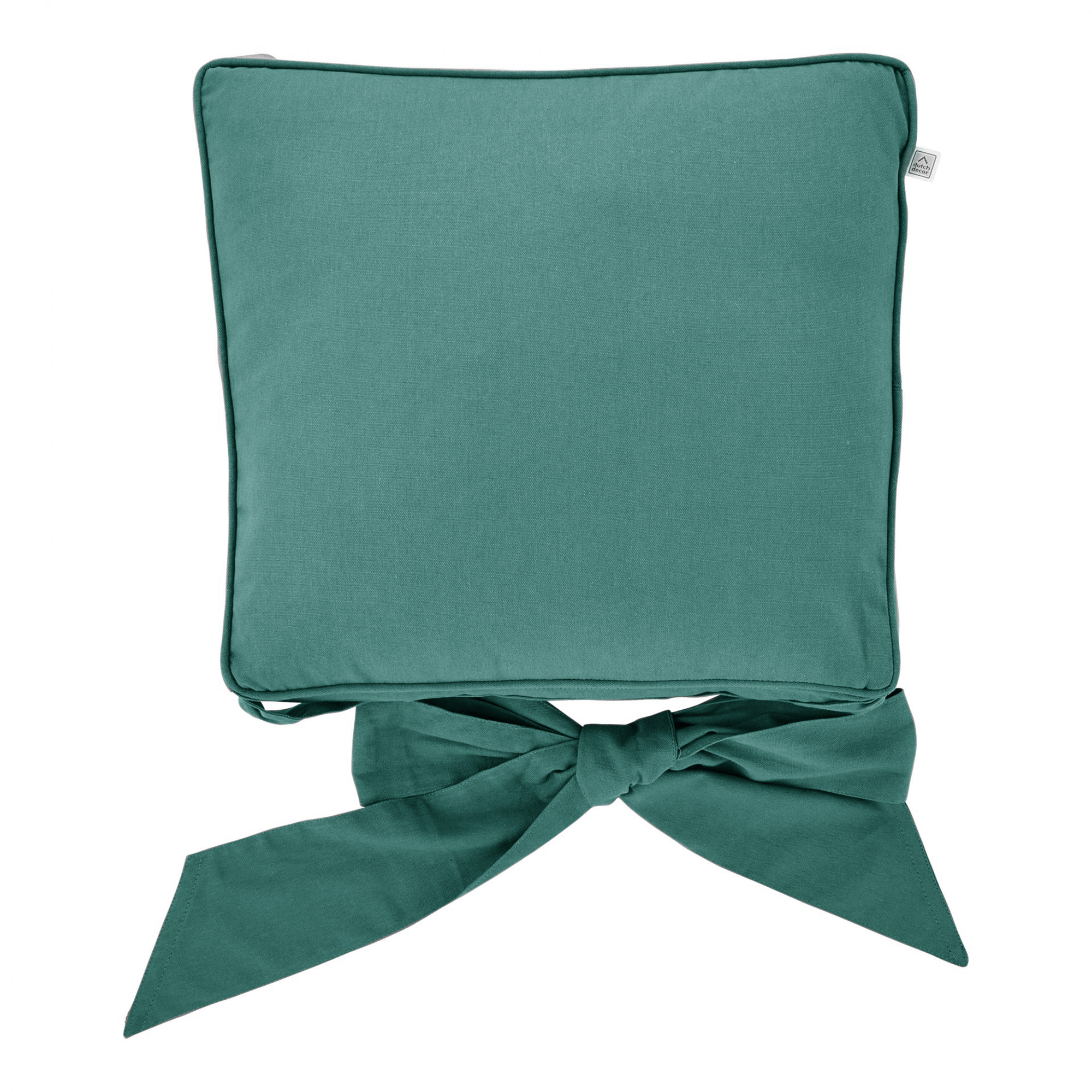 JAVAAN - Hoes voor stoelkussen met lint Sagebrush Green 45x45 cm - groen