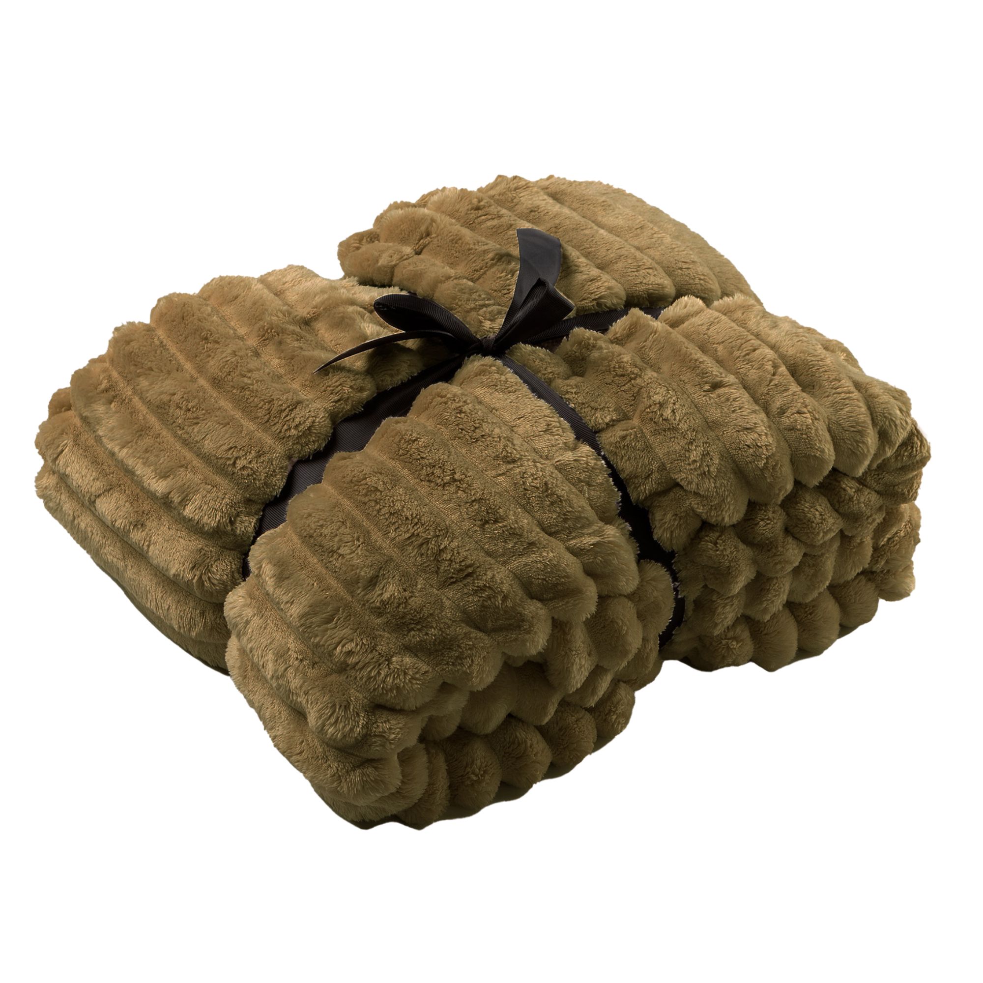 RICKY - plaid 150x200 cm - superzacht - warm en donzig - Military Olive - groen