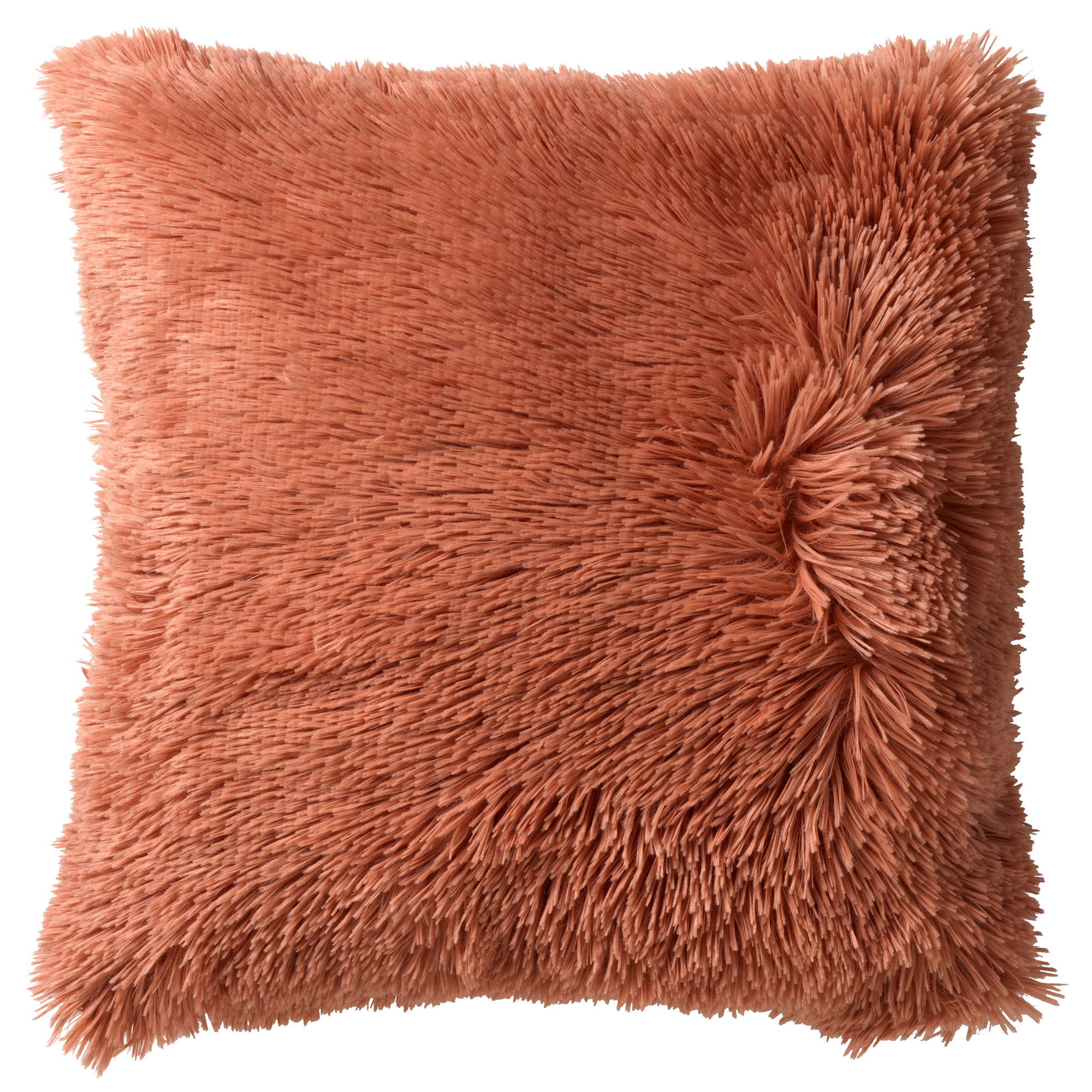 FLUFFY - Sierkussen unikleur 45x45 cm - Muted Clay - roze