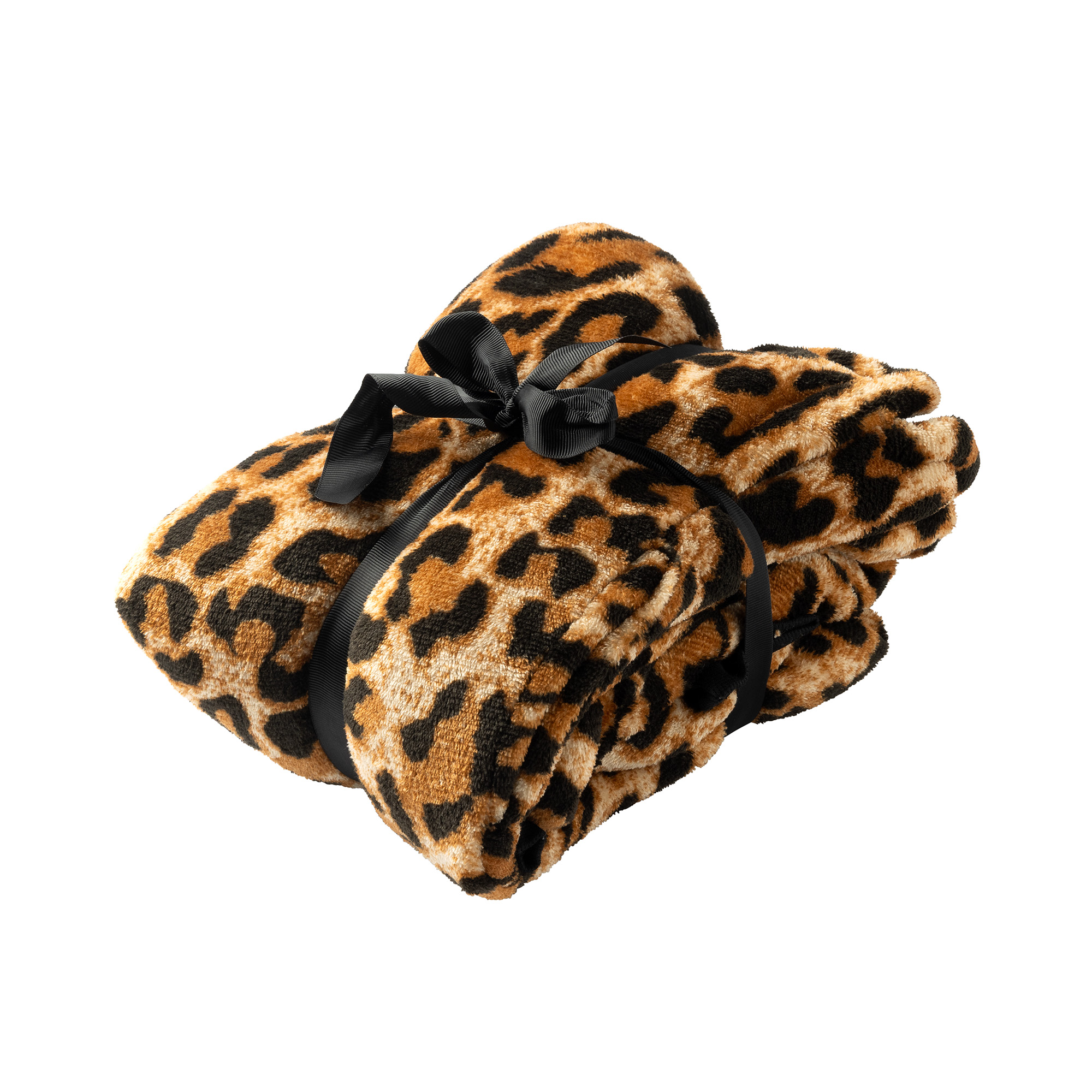 CHEETAH - hoodie 50x70 cm - meisjes - dierenprint - Tobacco Brown - bruin