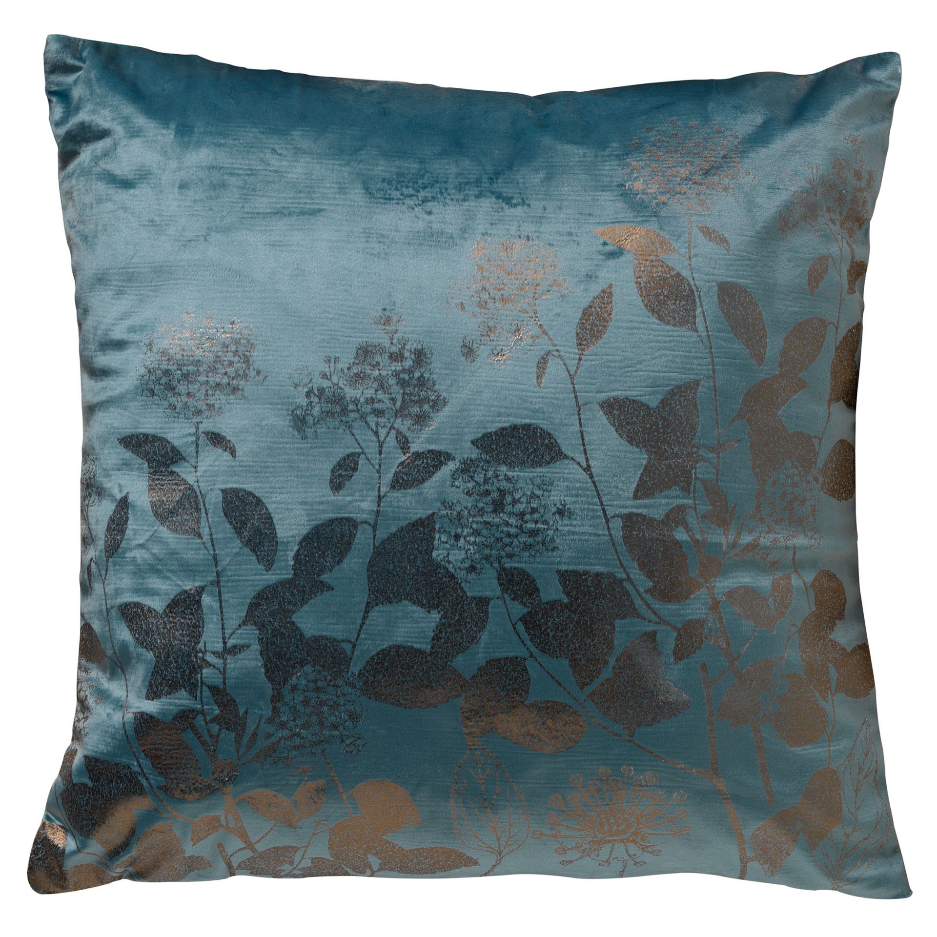 ROSALIE - Cushion with flower pattern 45x45 cm Sagebrush Green - green