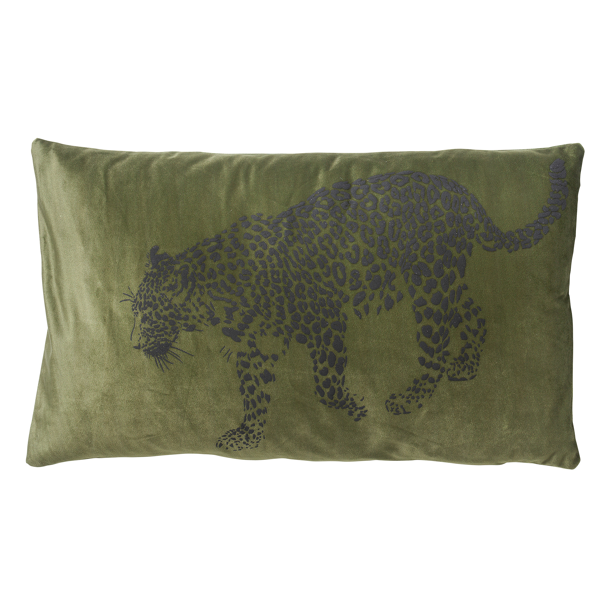 SULA - Sierkussen met dierenprint 30x50 cm Chive - groen