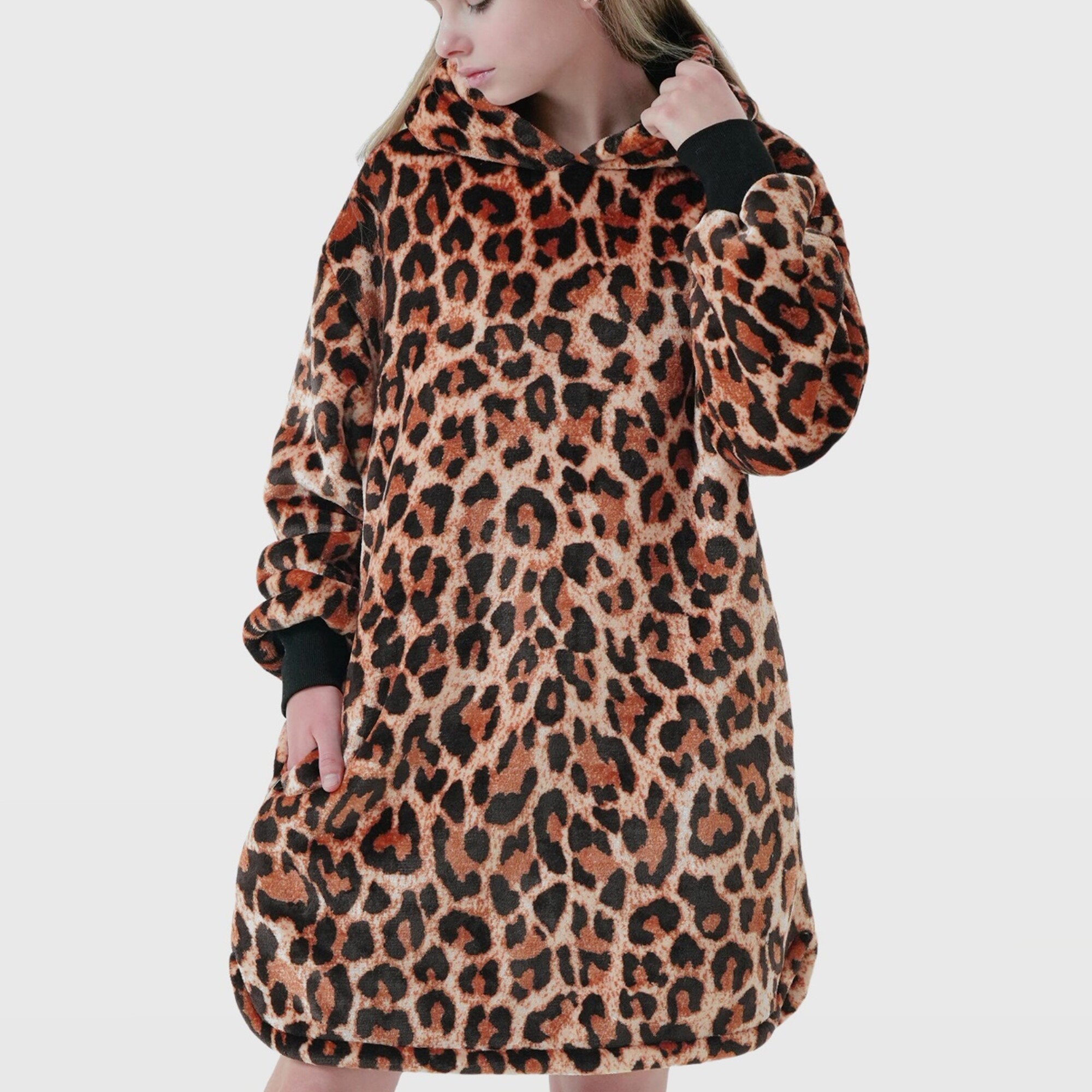 CHEETAH - Hoodie 60x90 cm - Teenager-Mädchen - Tobacco Brown - Braun