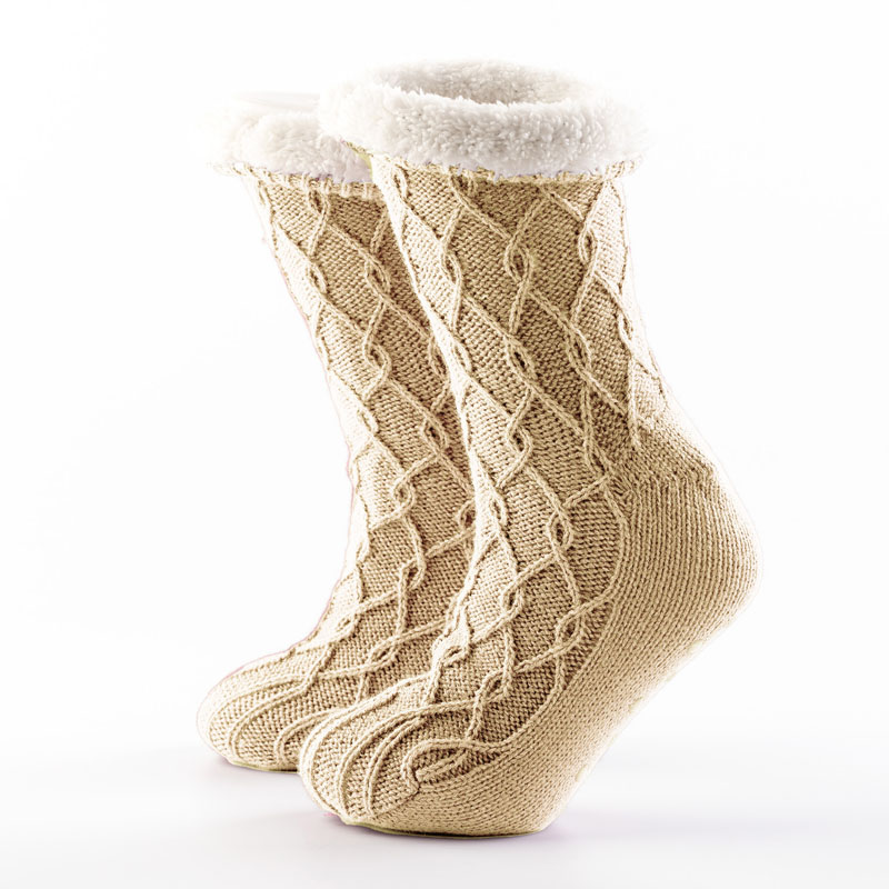ELLIS - Adult House socks - Bone White
