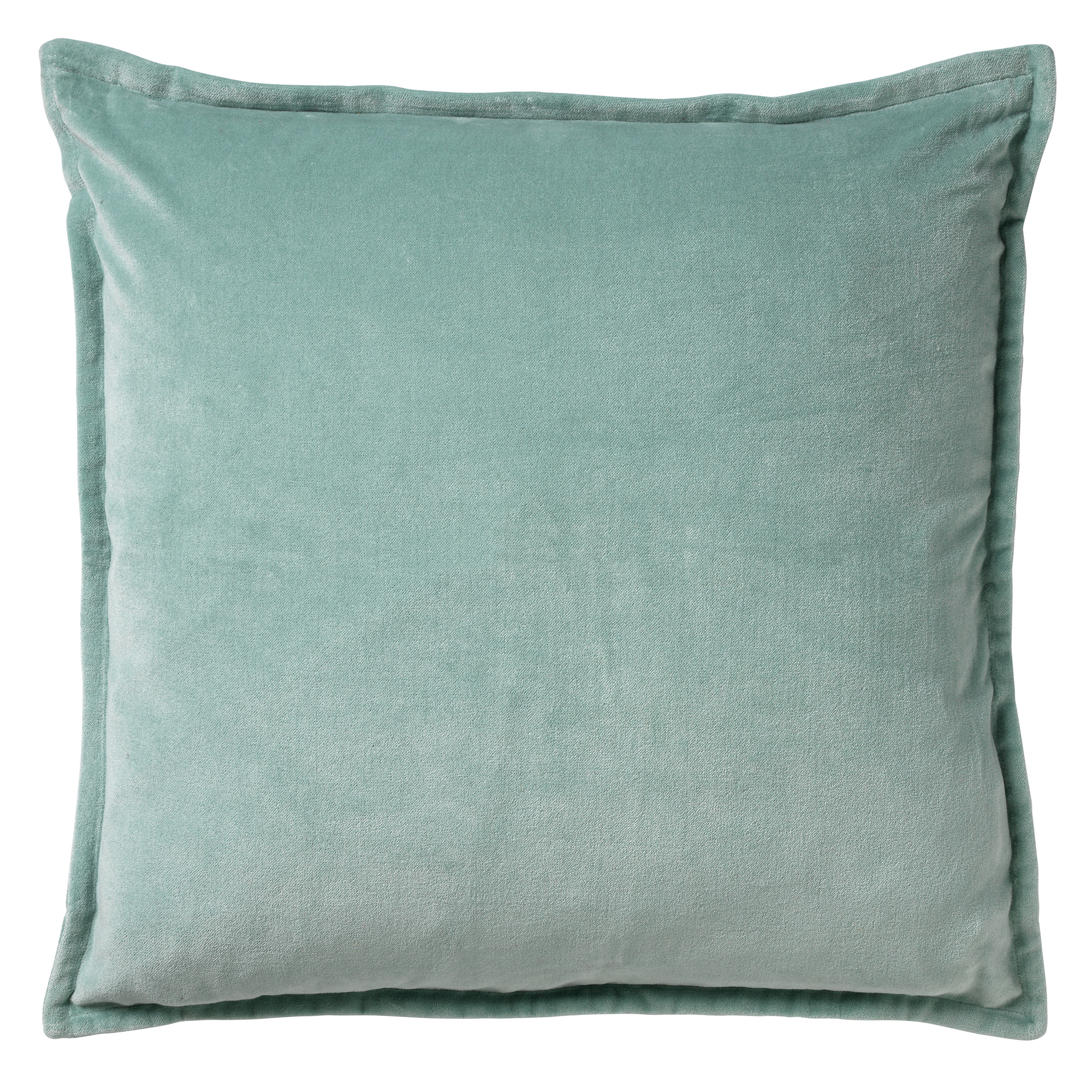 CAITH - Sierkussen velvet 100% katoen 50x50 cm - Jadeite - lichtgroen
