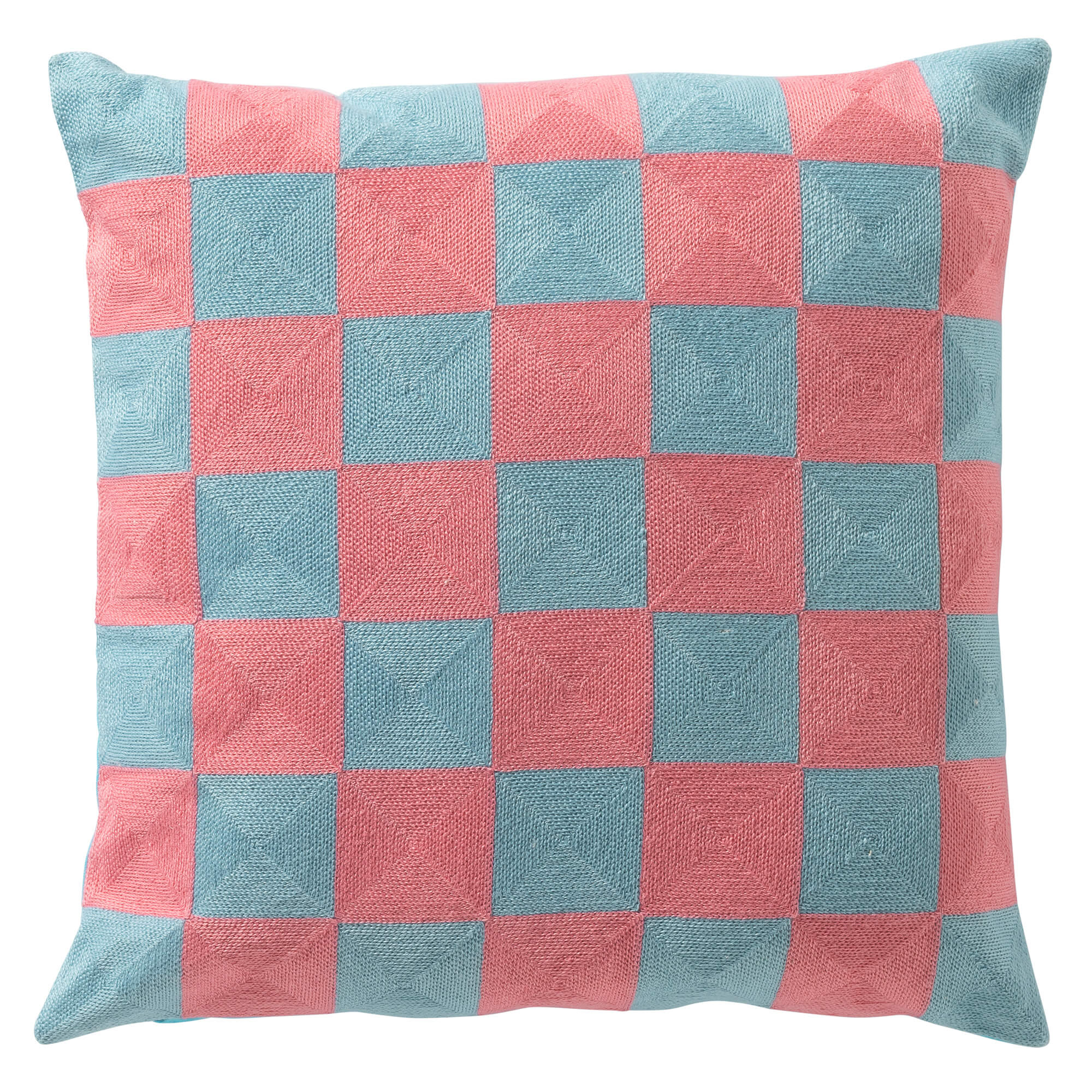 CRISTAL - Dekokissen 45x45 cm - Aqua Splash - blau