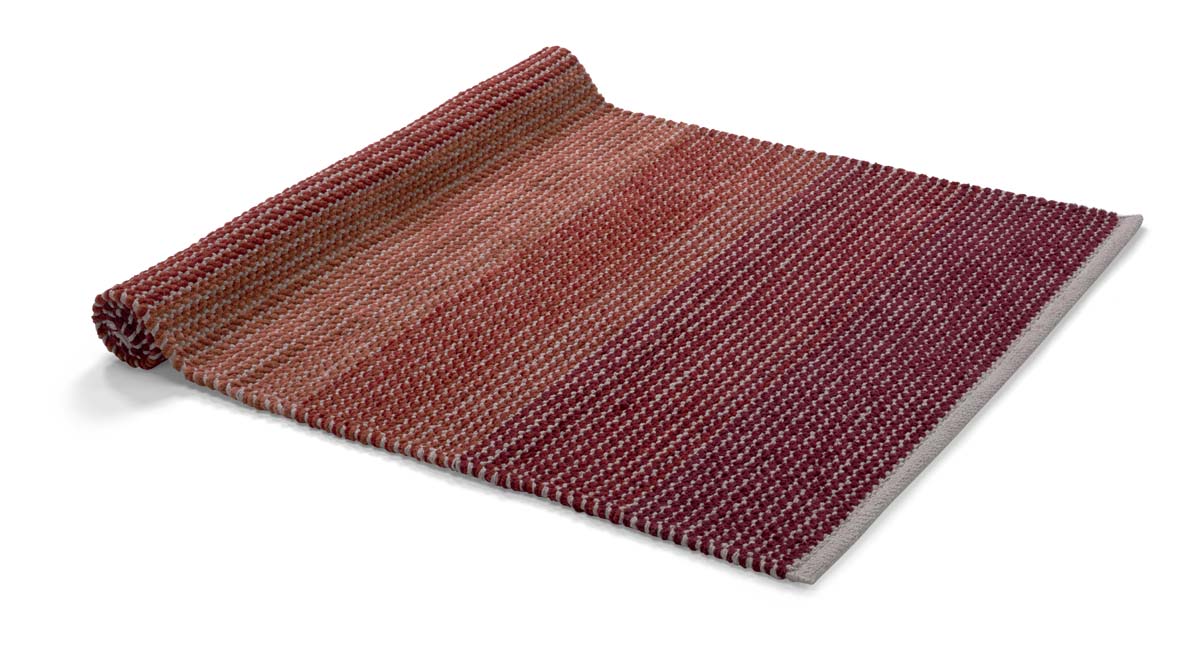 MORRIS - Vloermat bordeaux multi 75x120 cm - rood