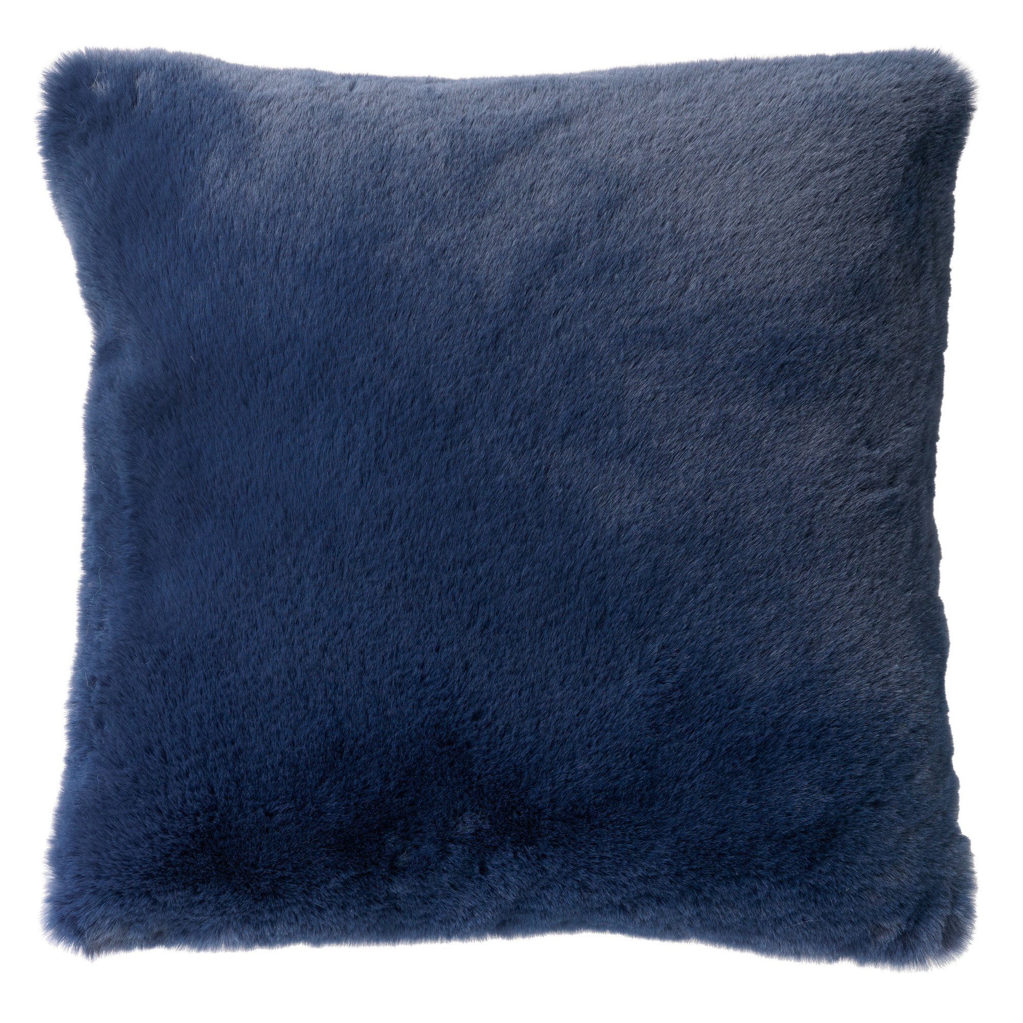 ZAYA - Coussin imitation fourrure Insignia Blue 45x45 cm 