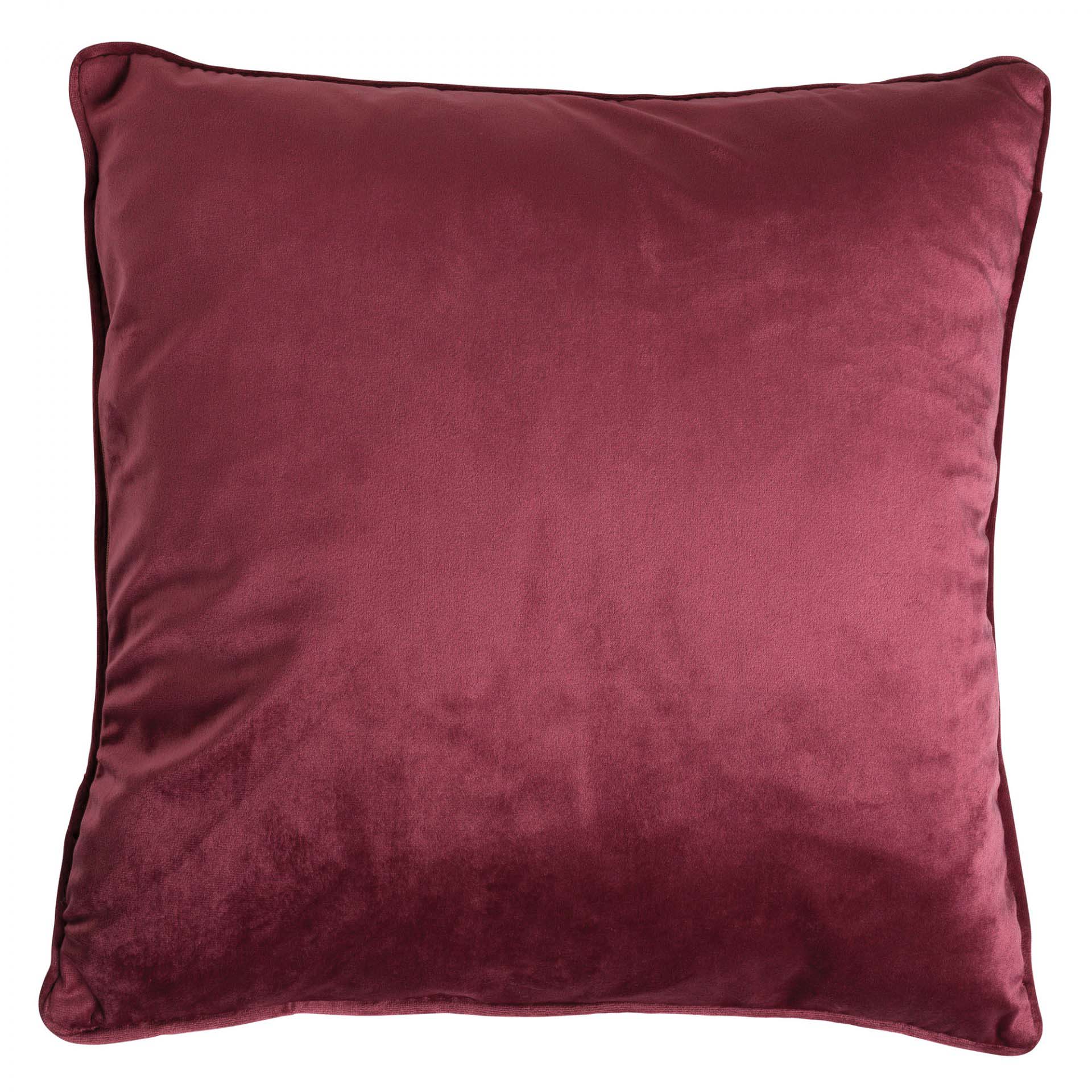 FINN - Dekokissen Samt Red Plum 45x45 cm - Rot 