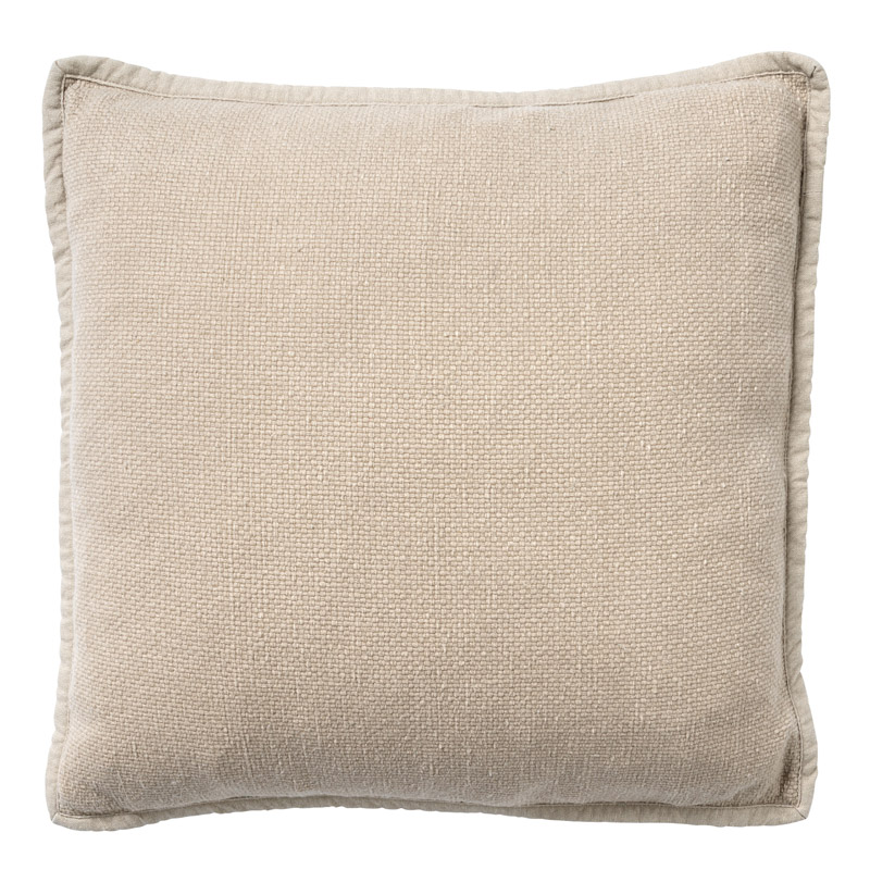 BOWIE - Cushion 45x45 cm - washed cotton - Pumice Stone - beige