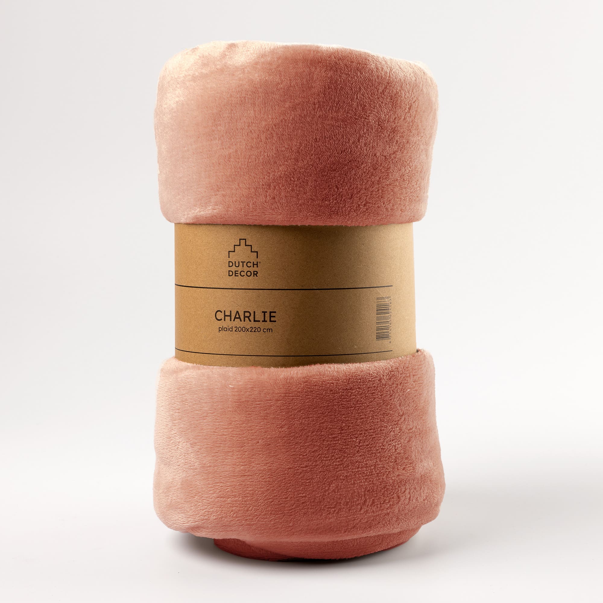 CHARLIE - Plaid 200x220 cm Muted Clay - pink