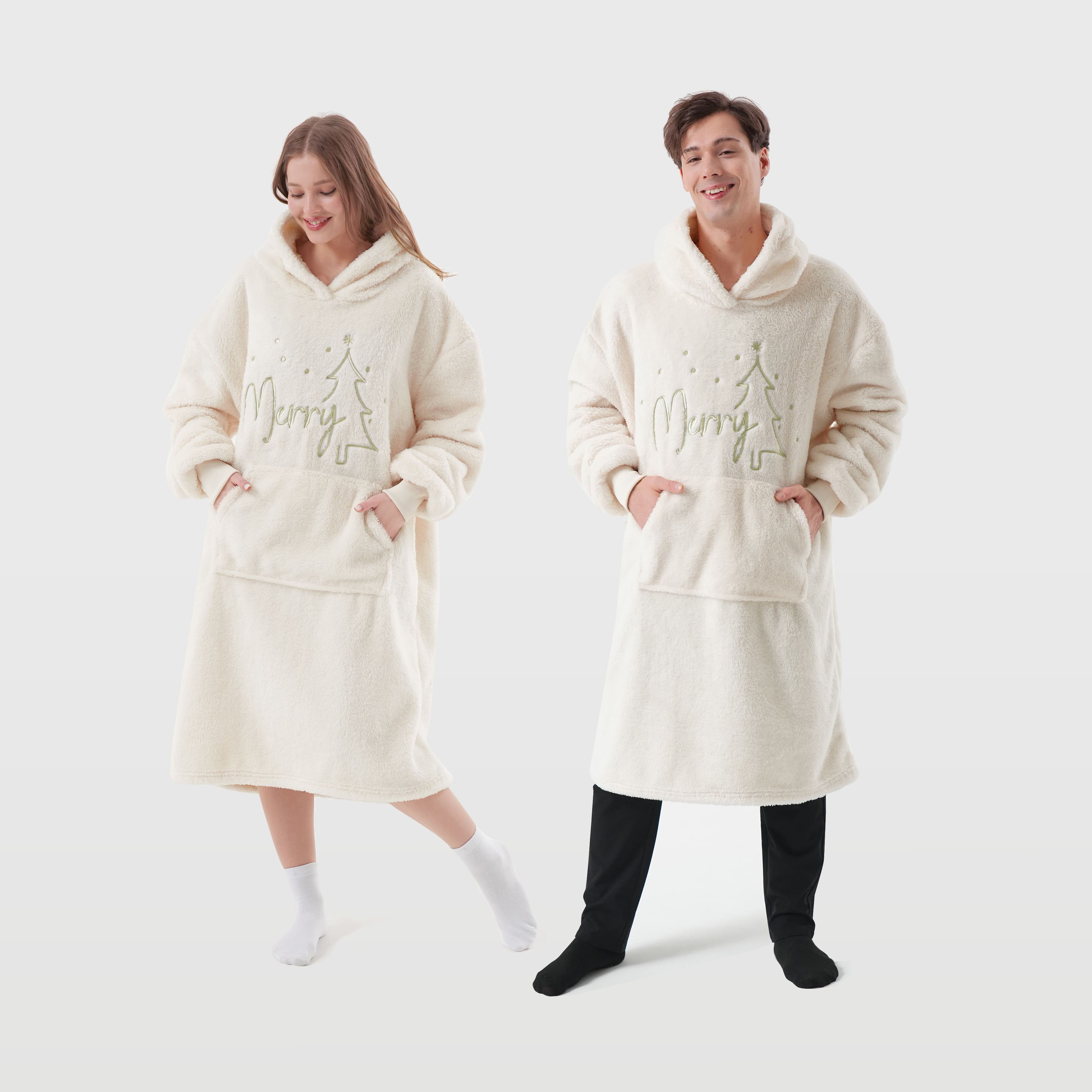 MERRY - Hoodie for adult 70x110 cm - Bone White - white 