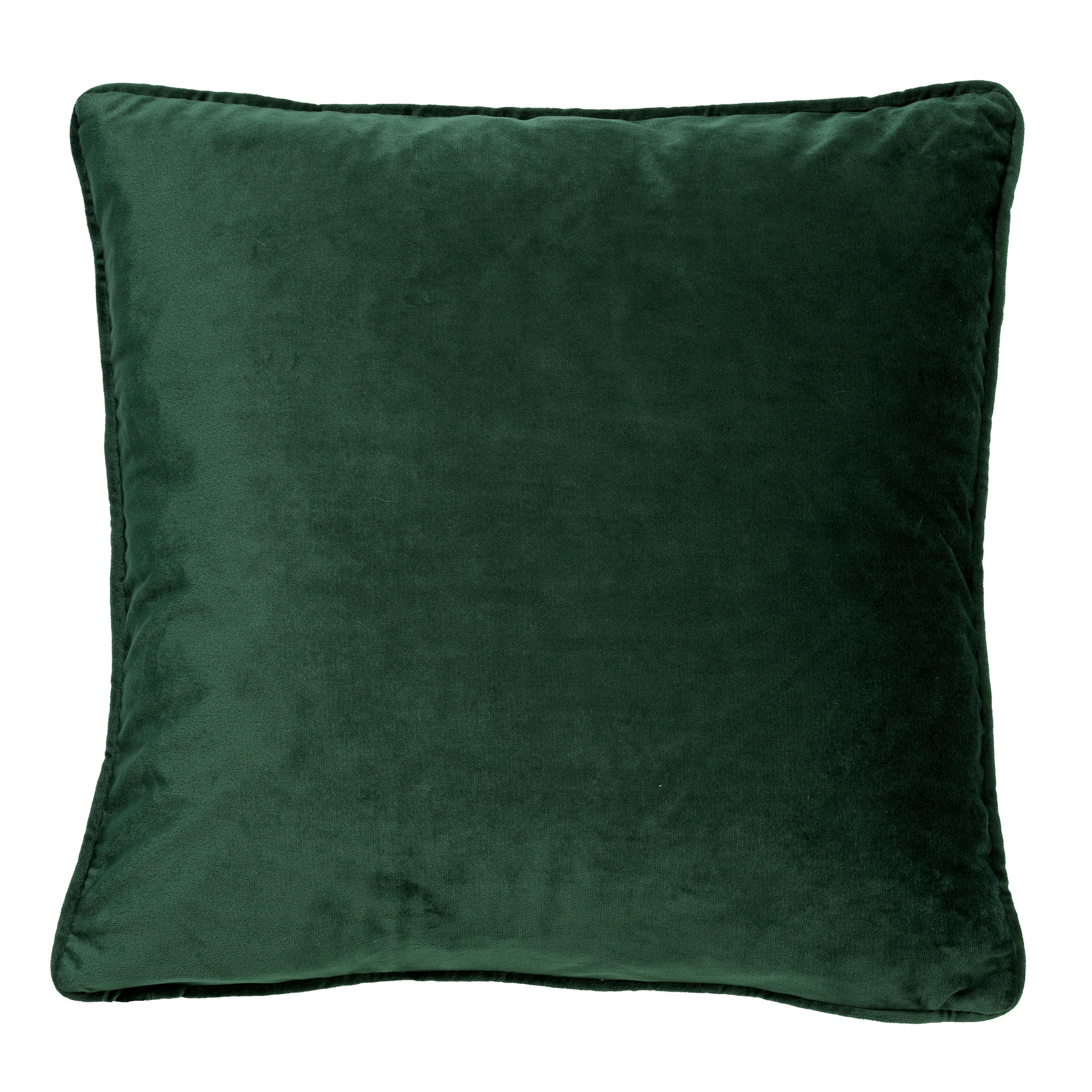 FINN - Sierkussen 45x45 cm - velvet - effen kleur - Mountain View - donkergroen