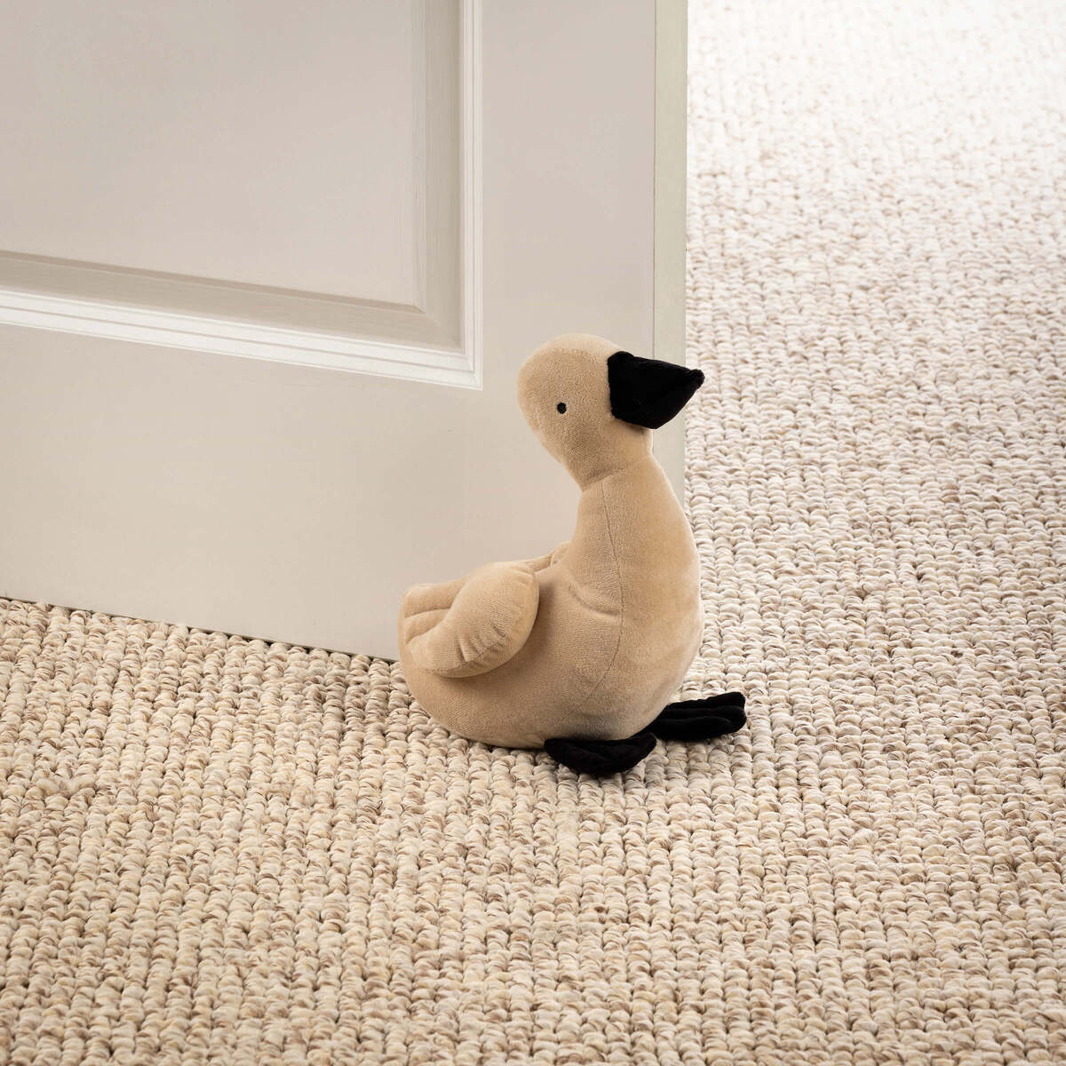 DUCK - Door Stop 27x12x25 cm - Pumice Stone - beige