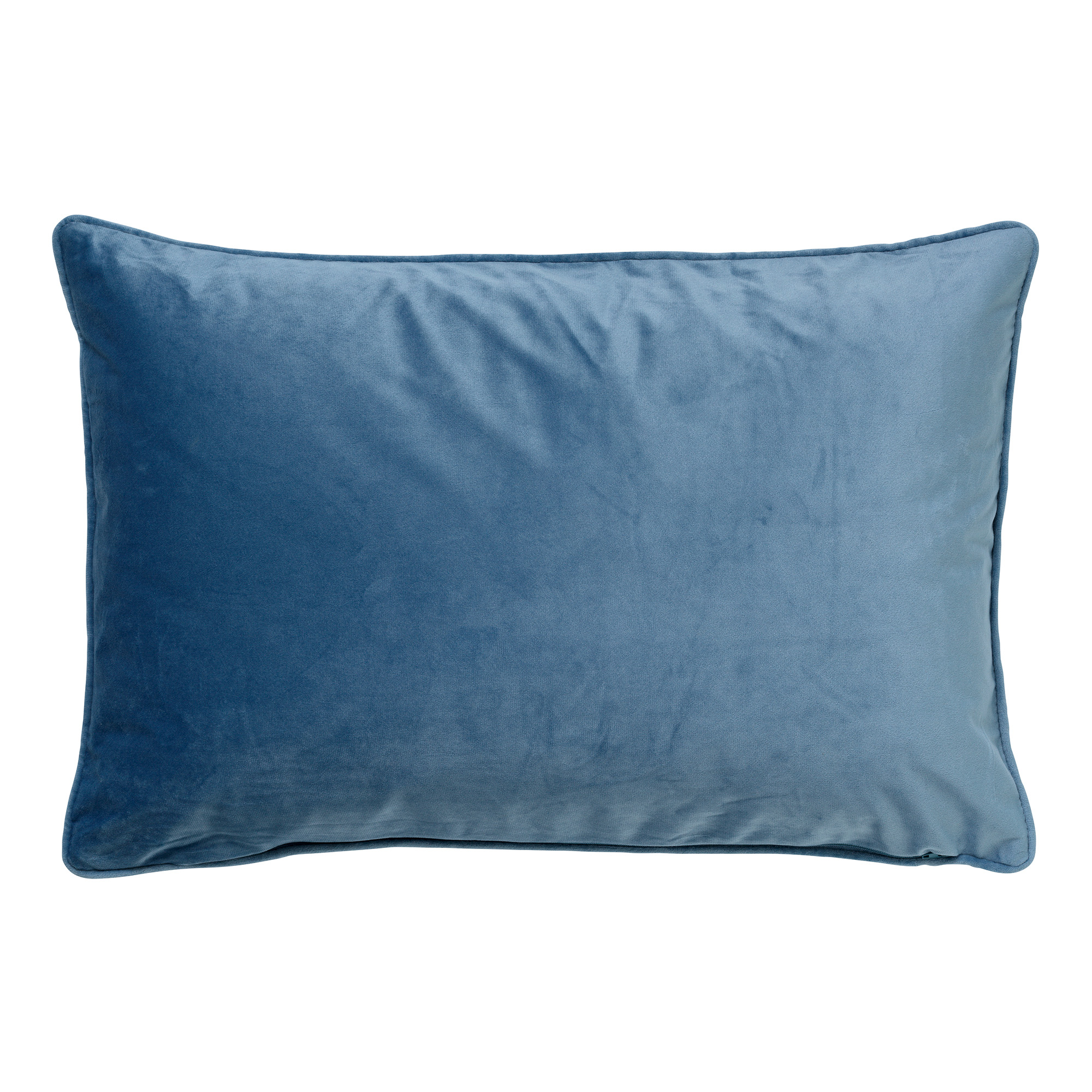 FINN - Dekokissen Samt 40x60 cm - Provincial Blue - blau