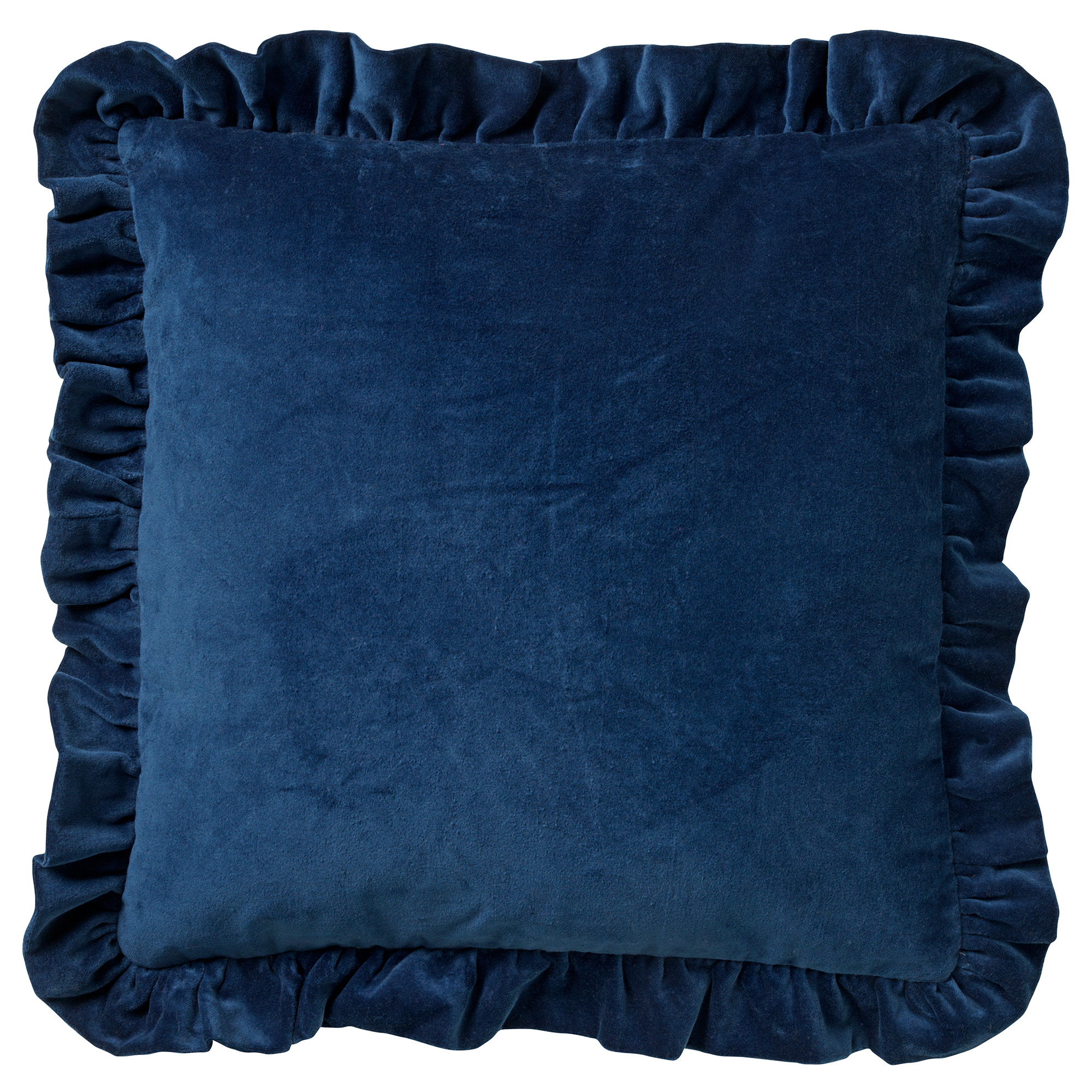 YARA - Sierkussen velvet Insignia Blue 45x45 cm
