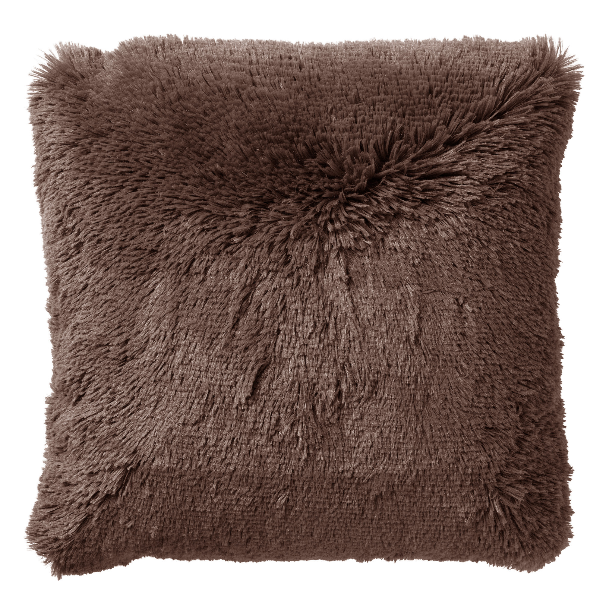 FLUFFY - Cushion 45x45 cm - Chocolate Martini - brown