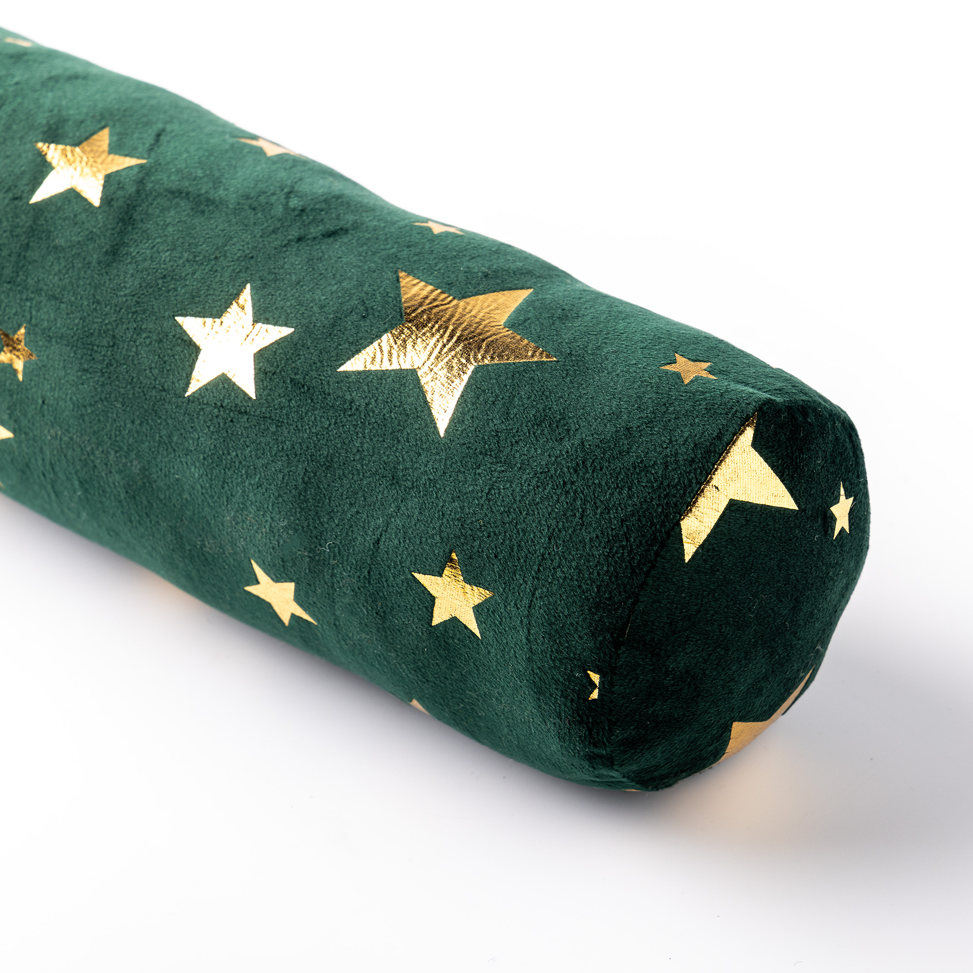 STARS - Draught excluder 90x10 cm - Door draught excluder with stars - Mountain View - green