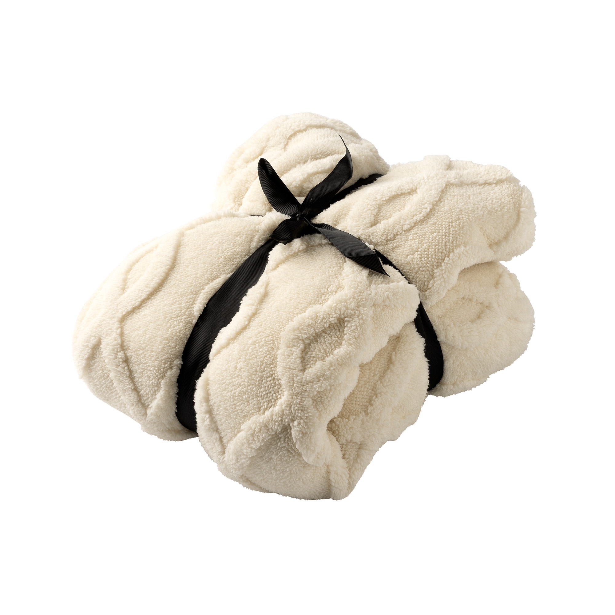 ROSETTA - hoodie 50x70 cm - hoodie deken - kinderen - Bone White - wit