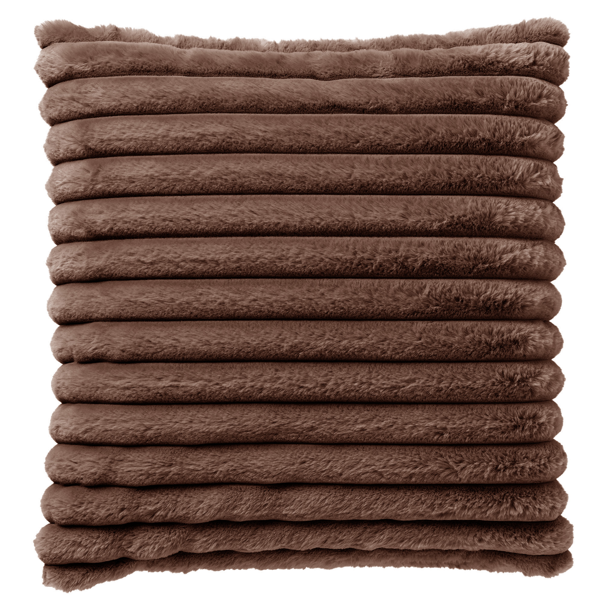 HAZEL - Housse de coussin 50x50 cm - Chocolate Martini - marron