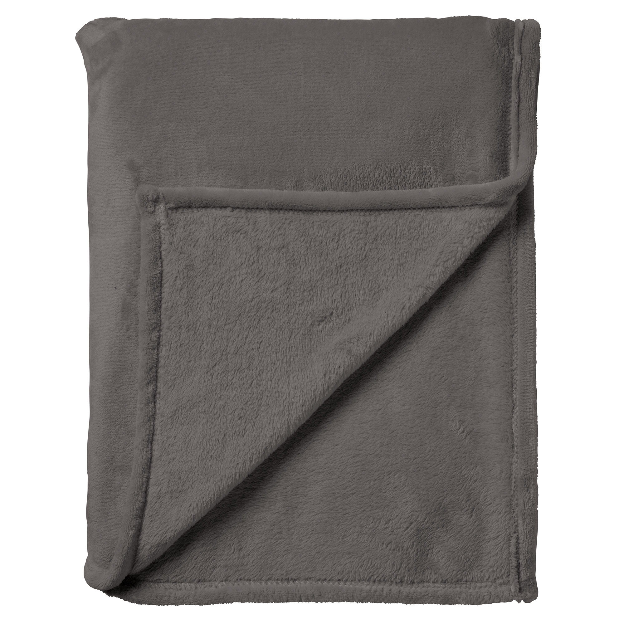 MARLEY - Wohndecke 150x200 cm - fleece - extra dick - Driftwood - taupe