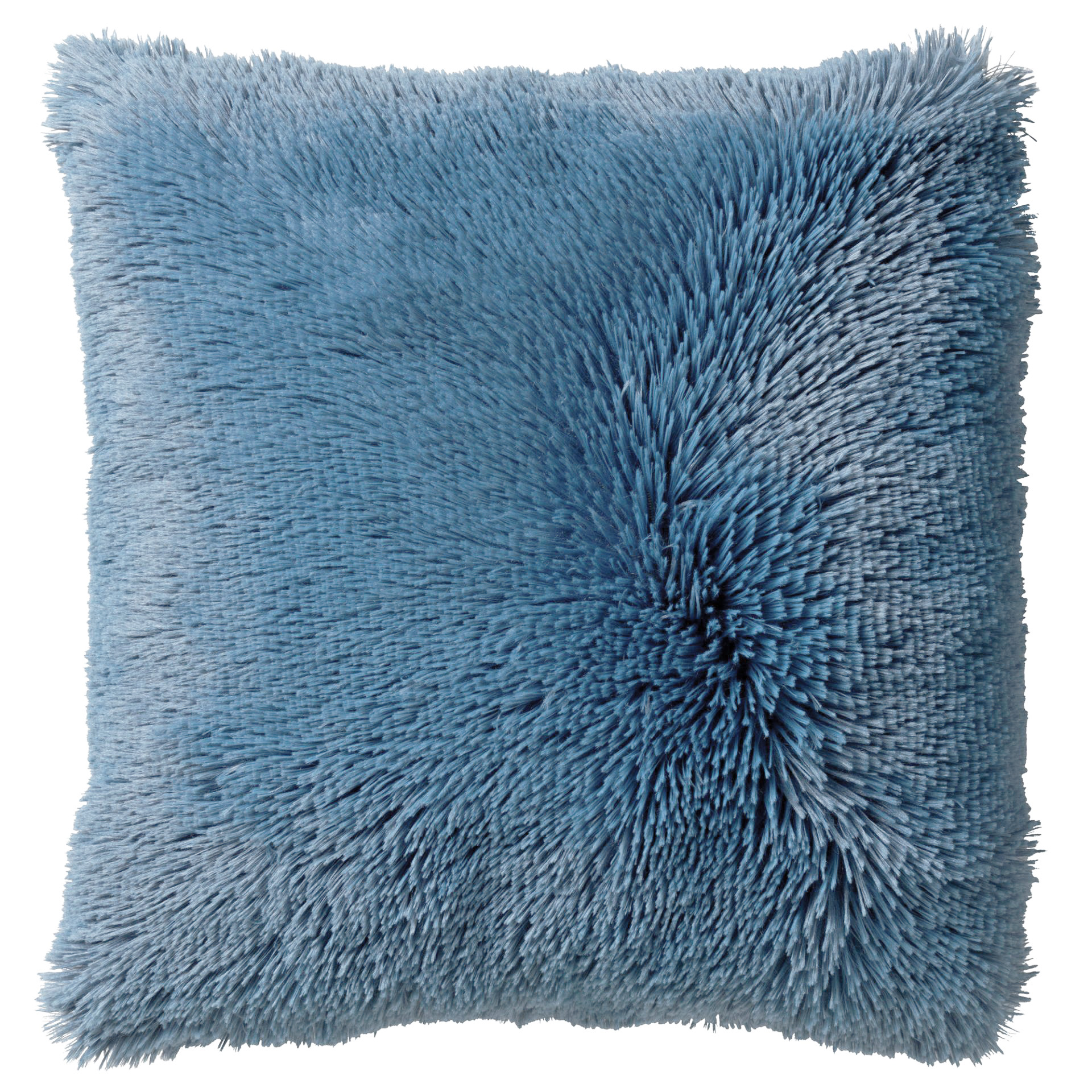 FLUFFY - Sierkussen unikleur 45x45 cm - Provincial Blue - blauw