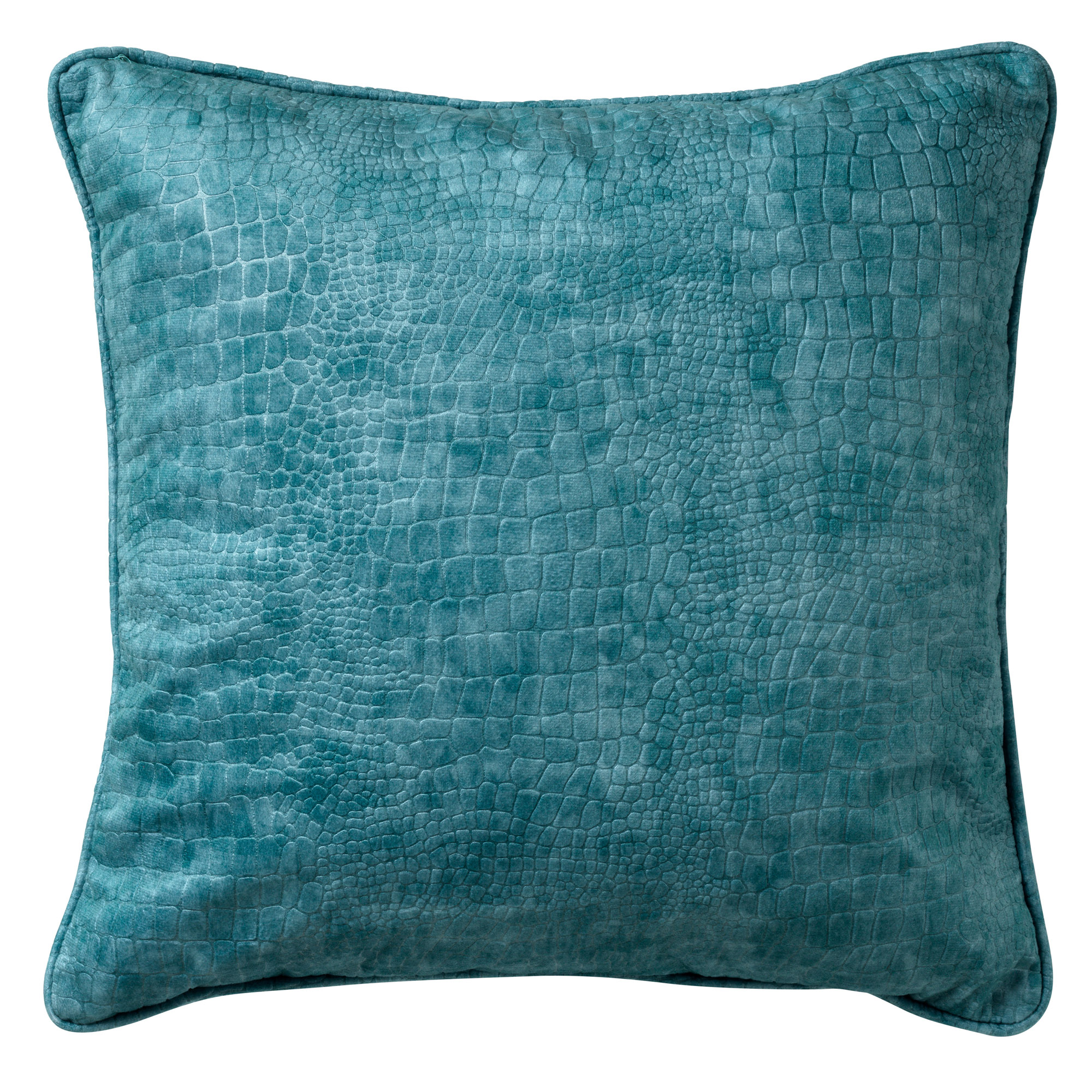 SAMMY - Coussin motif animal Nile Blue 45x45 cm 