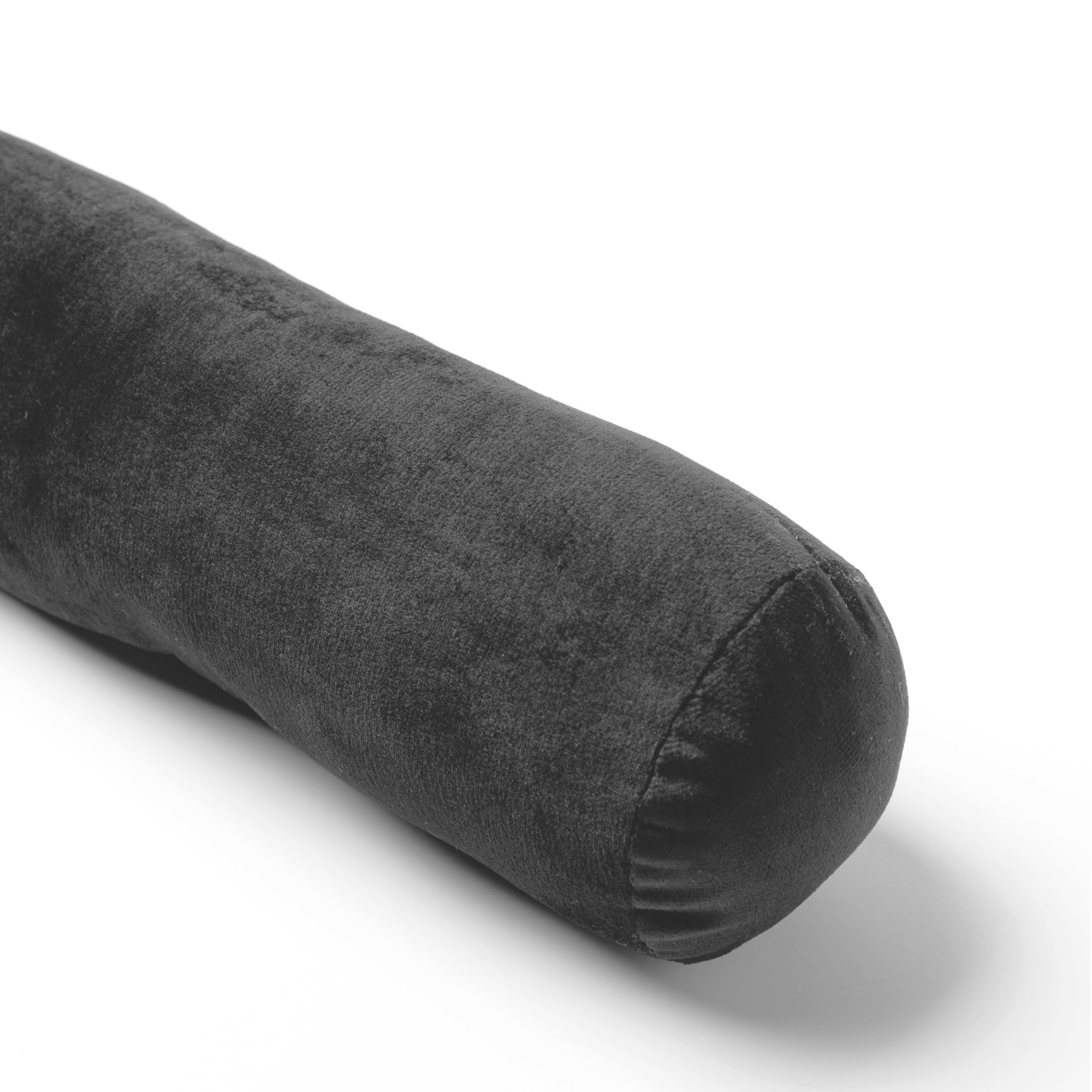 FINN - Draught excluder velvet 90x10 cm - Charcoal Gray - anthracite