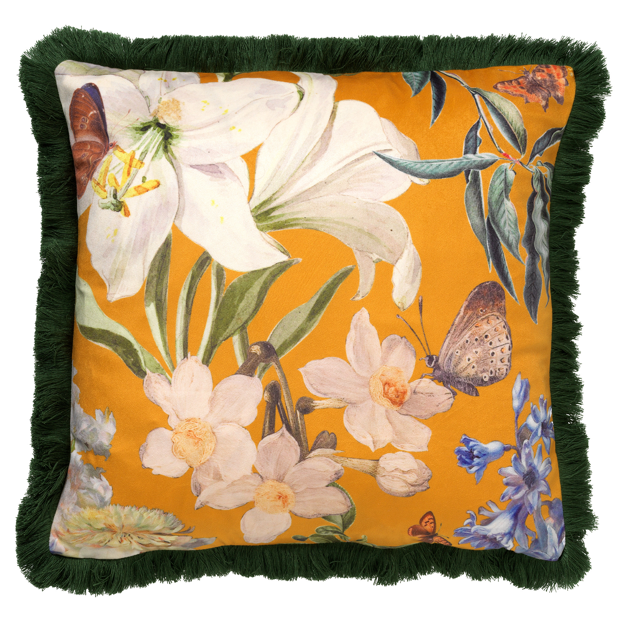 HANNA - Housse de coussin en velours Golden Glow 45x45 cm 