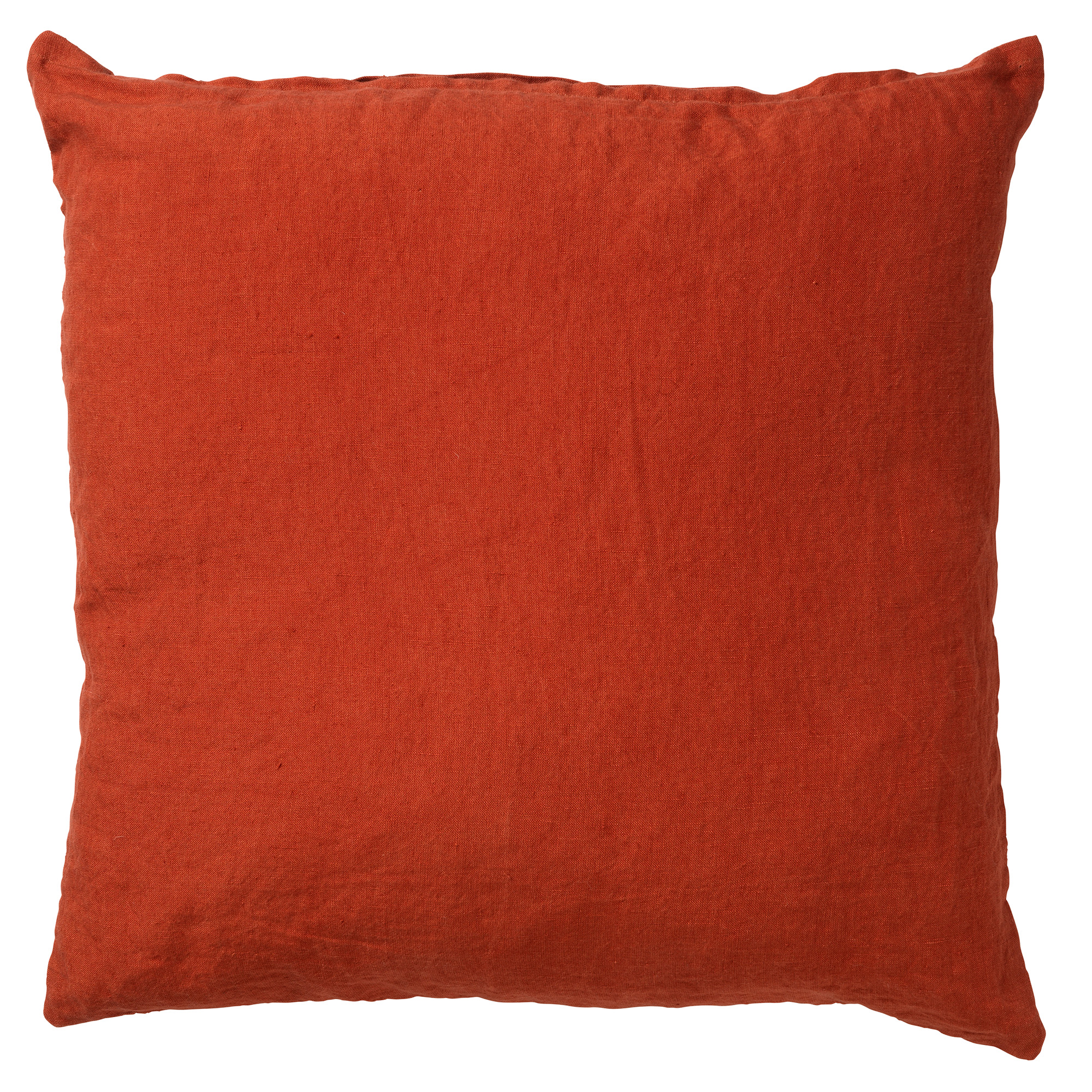 LINN - Sierkussen linnen Potters Clay 45x45 cm - oranje