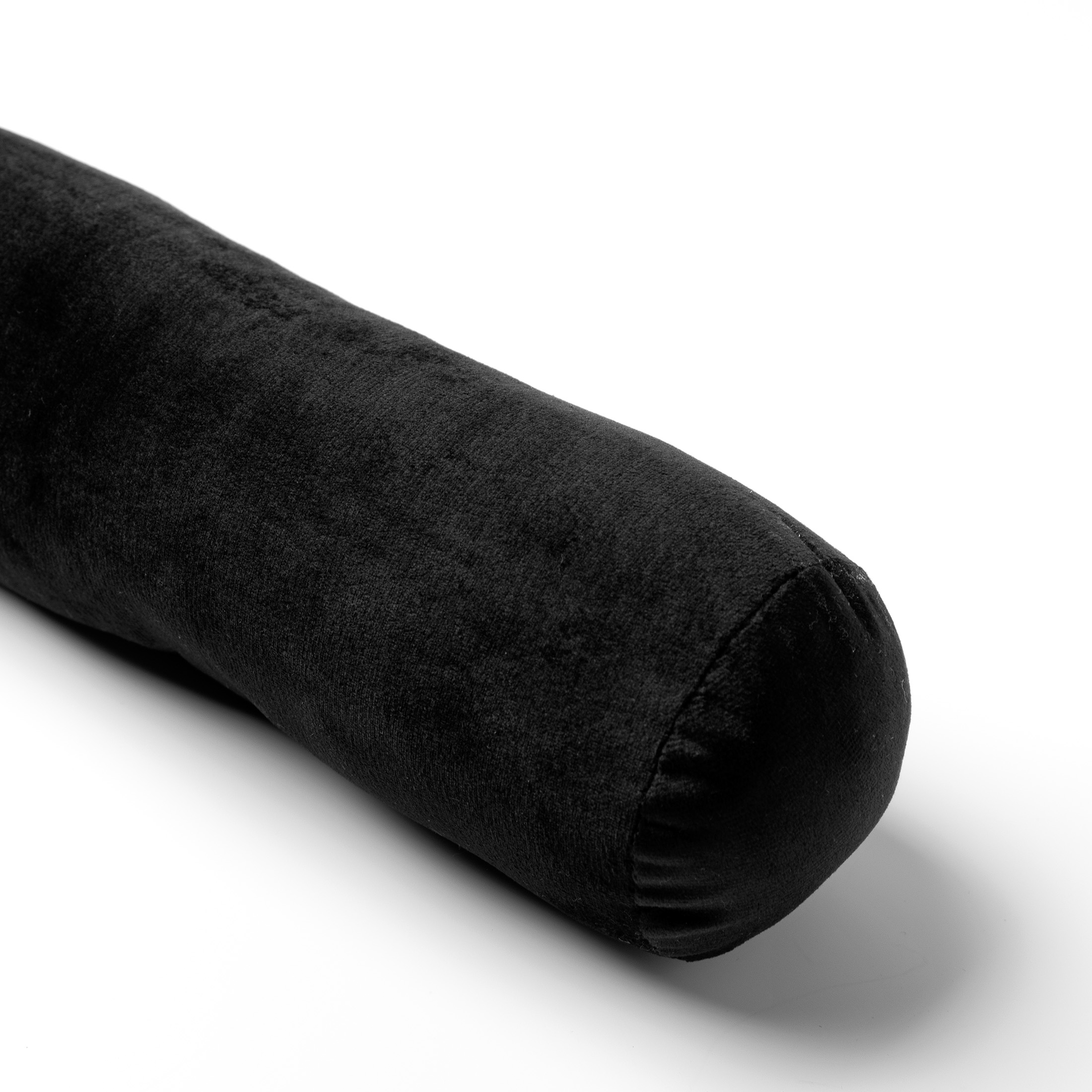 FINN - Draught excluder velvet 90x10 cm - Raven - black