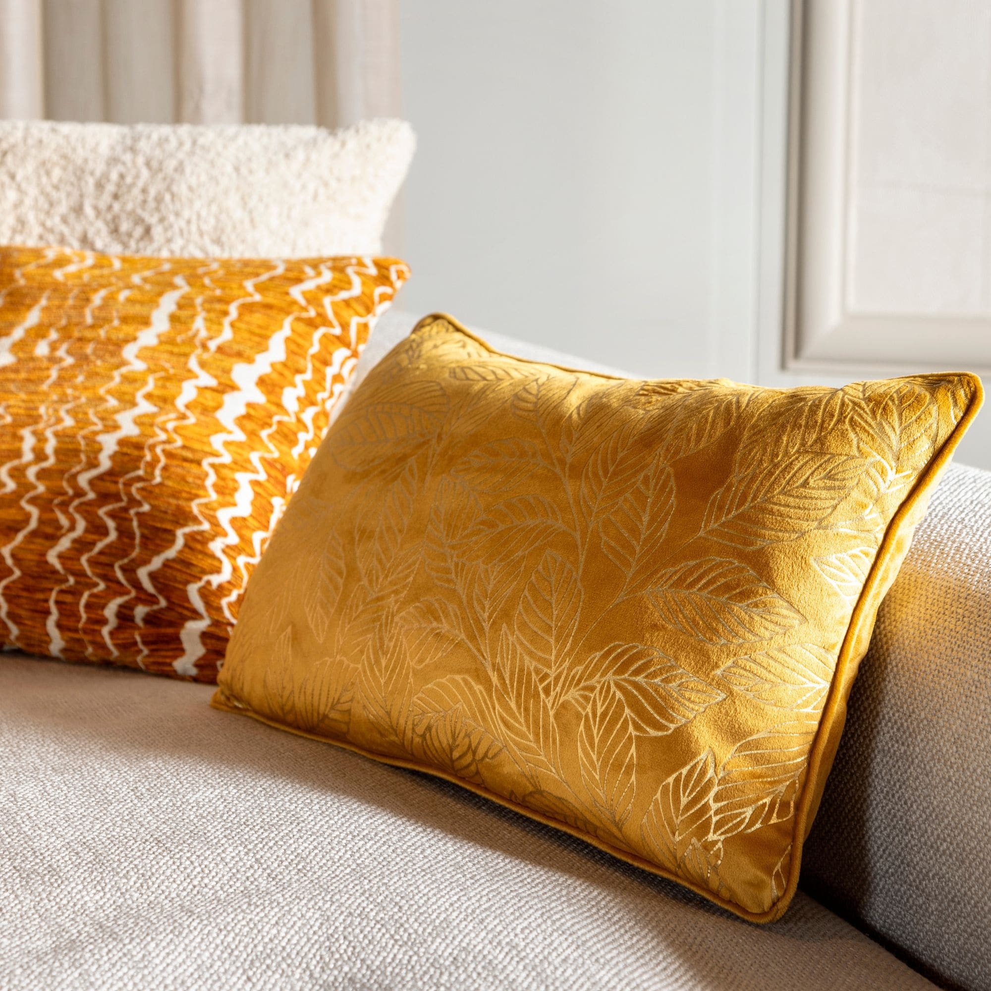 ERIN - Cushion 45x45 cm - Potters Clay - Orange 