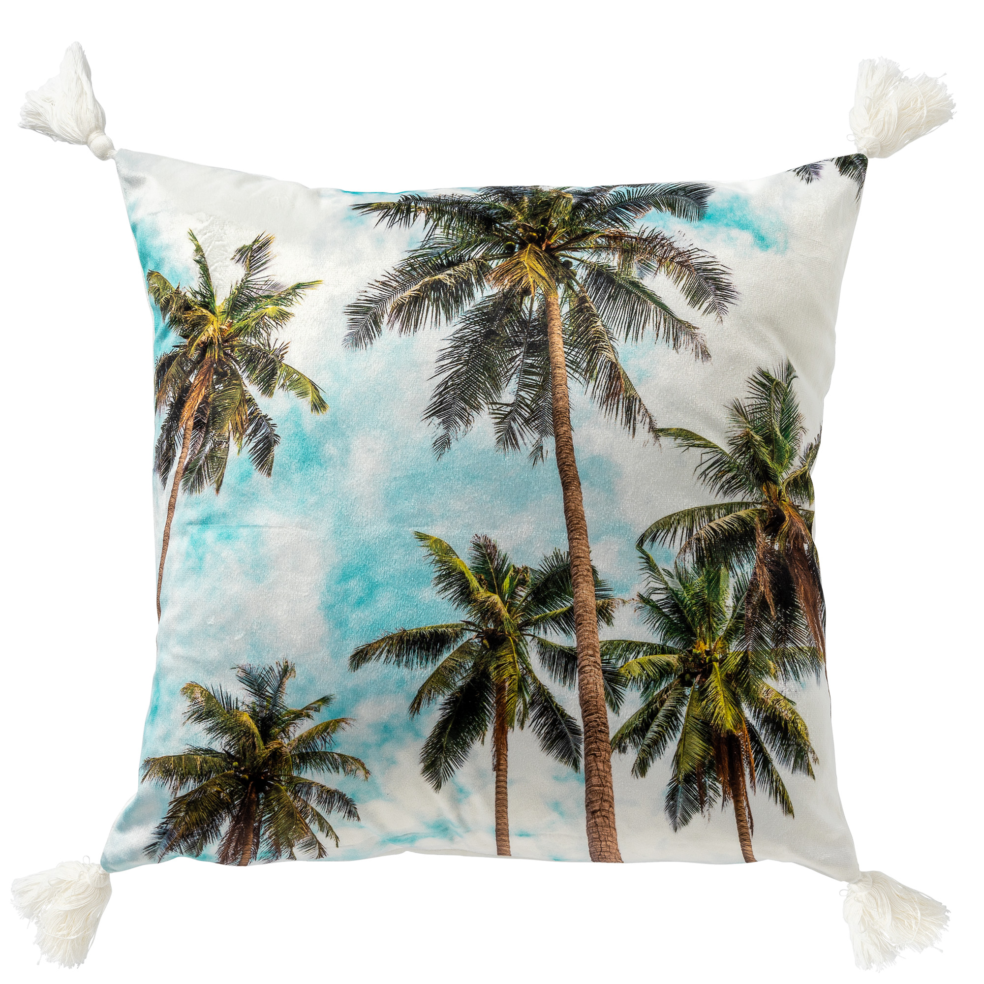 BAHAMAS - Cushion 45x45 cm Snow White - white