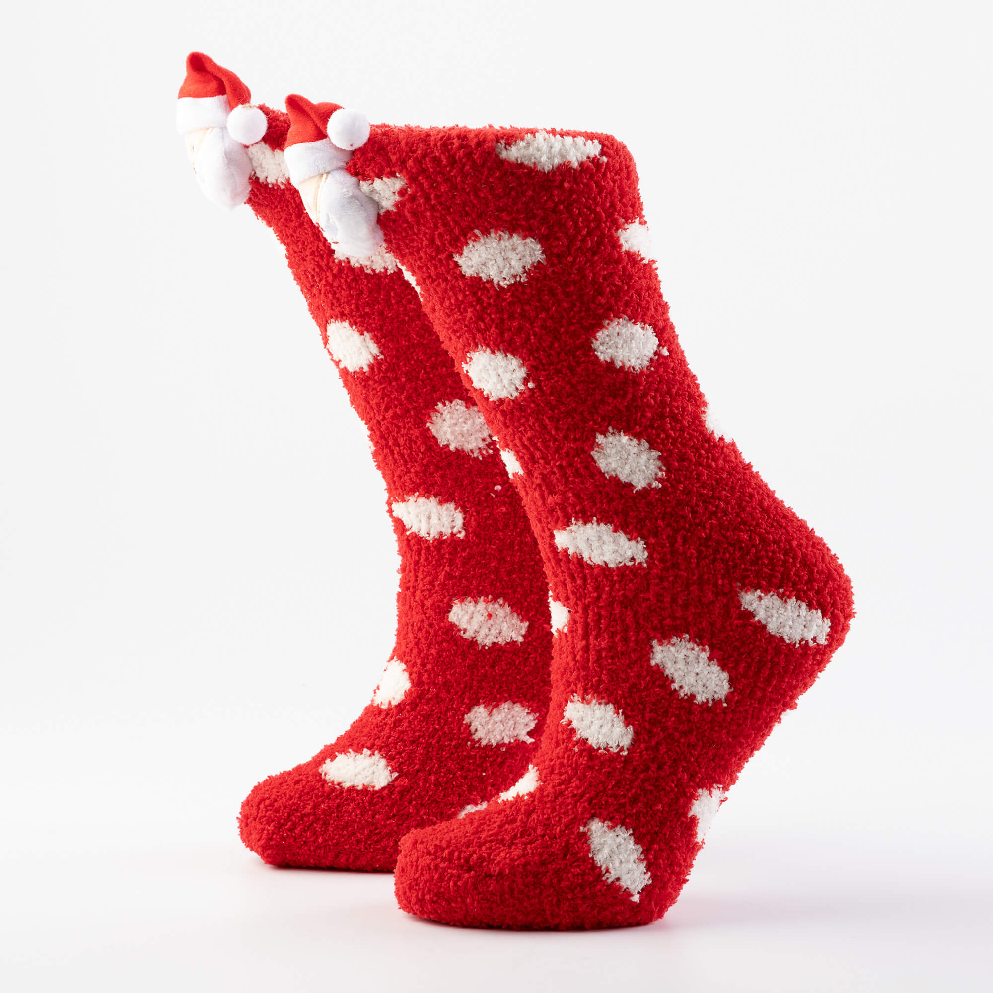 FUNNY SANTA - House socks - Biking Red