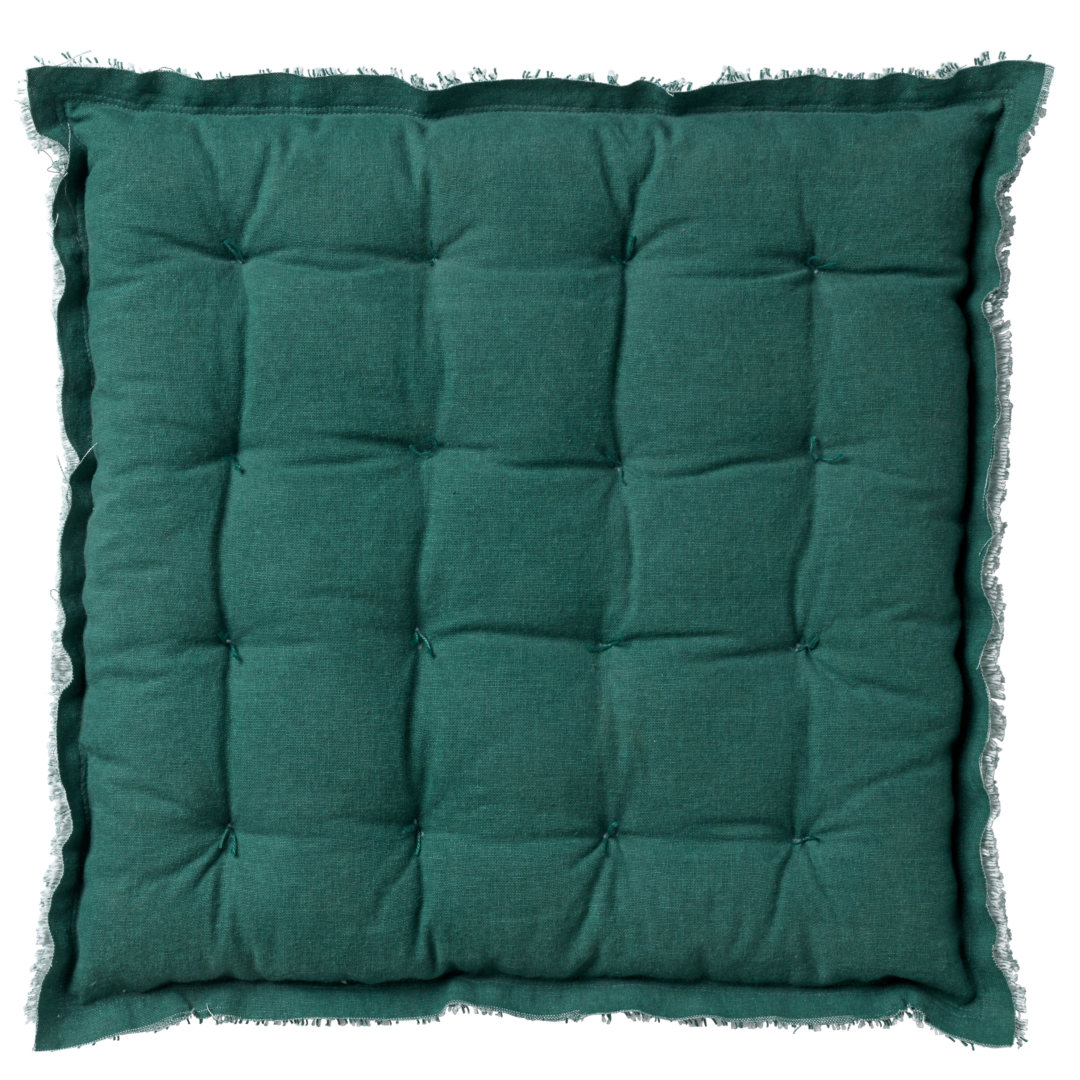 Uitstekend Draai vast Astrolabium BURTO - Seat pad cushion washed coton Sagebrush Green 40x40 cm | Chair pad  | DDL02311000009