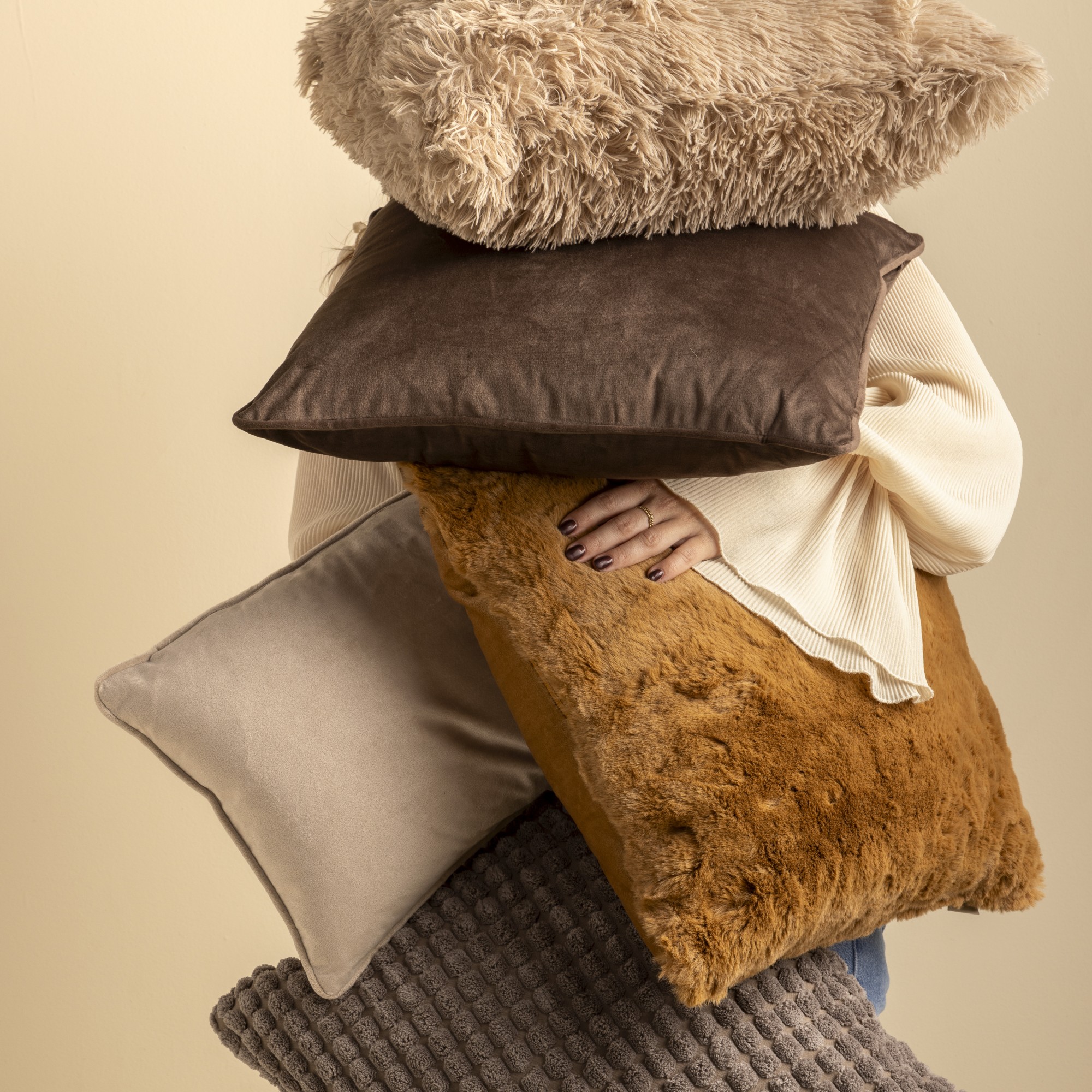 FINN - Cushion 30x50 cm Driftwood - taupe  FINN - Cushion 30x50 cm Driftwood - taupe