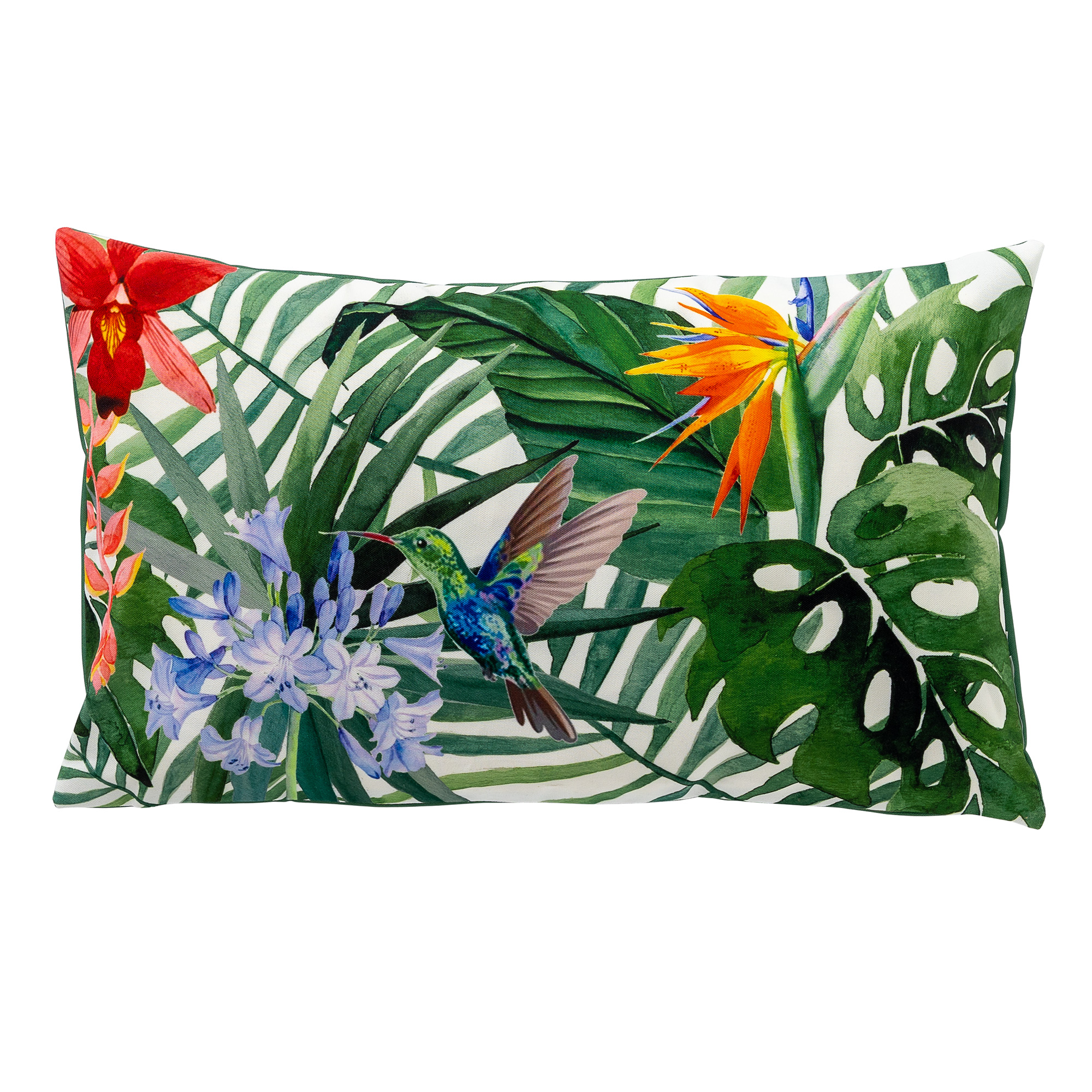 MANU - Outdoor Cushion 30x50 cm English Ivy - white