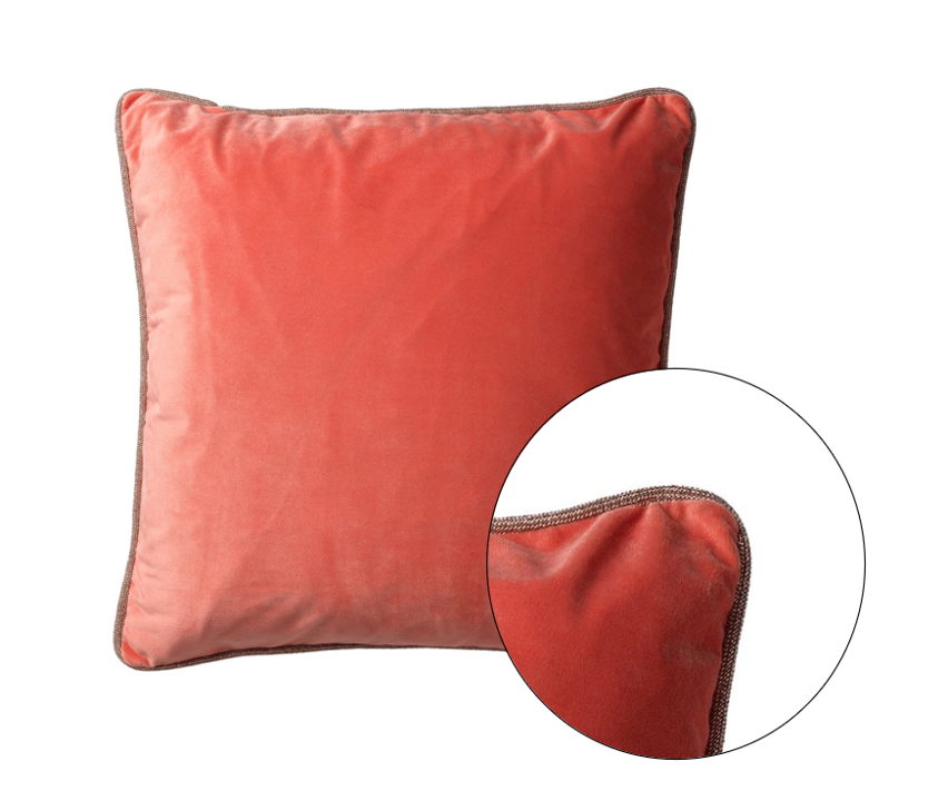 FINN - Cushion 45x45 cm Coral - pink 