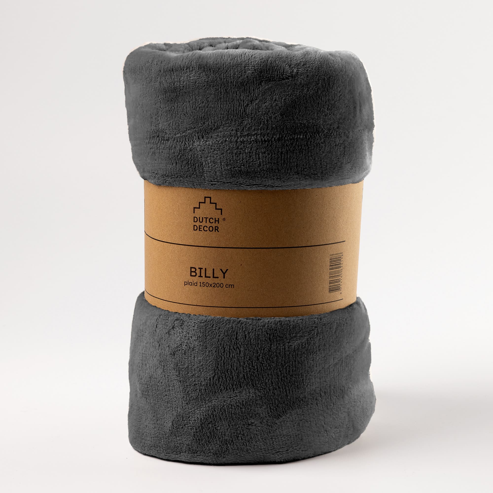 BILLY - Plaid 150x200 cm - flannel fleece - superzacht - Charcoal Gray - antraciet BILLY - Plaid 150x200 cm - flannel fleece - superzacht - Charcoal Gray - antraciet