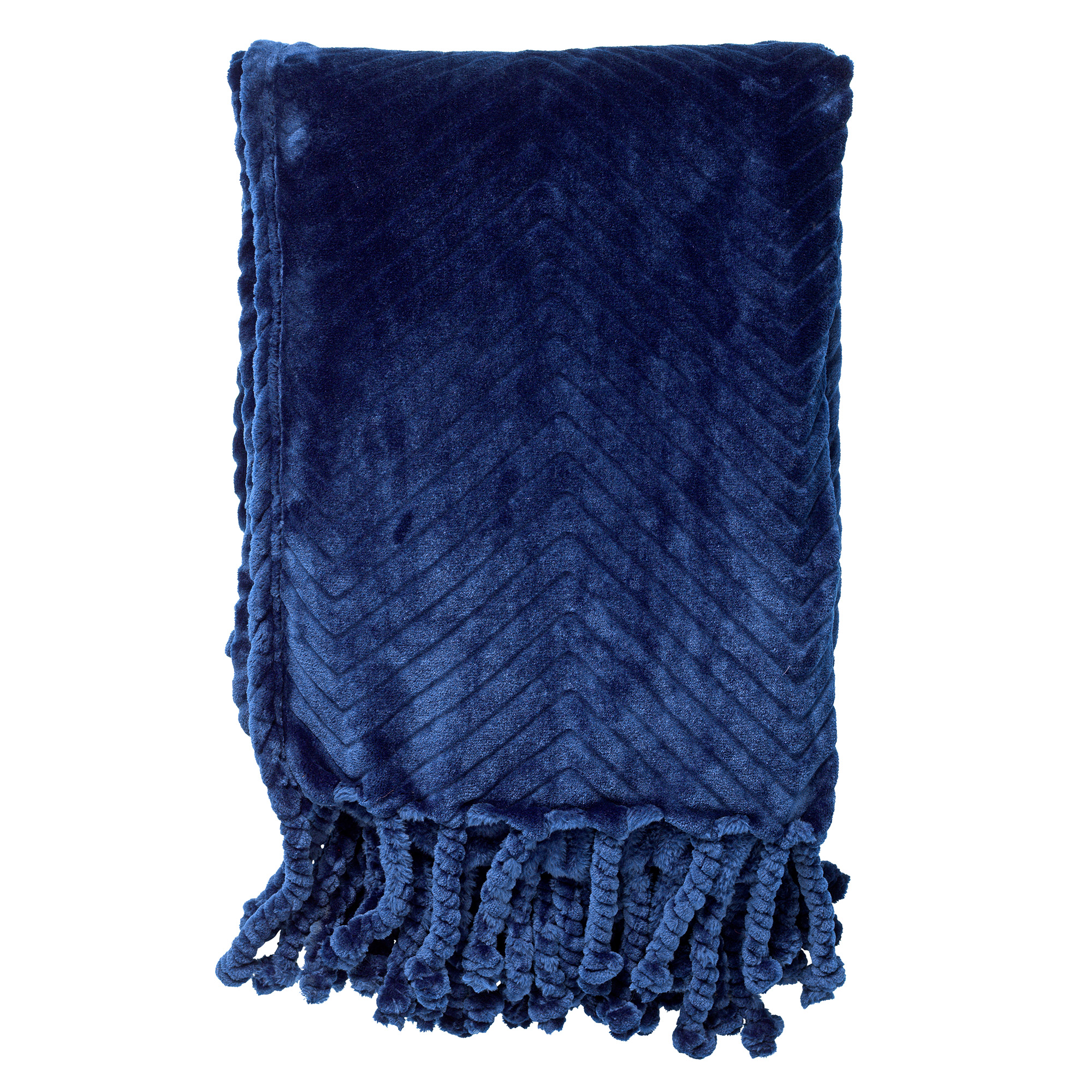 ZIGGY - Plaid van fleece 140x180 cm - Insignia Blue - donkerblauw